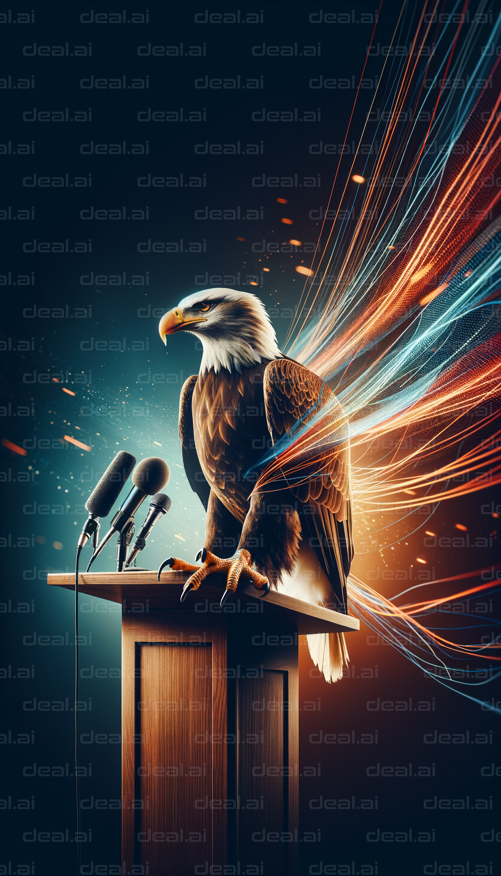 "Eagle at the Podium: Power in Speech"