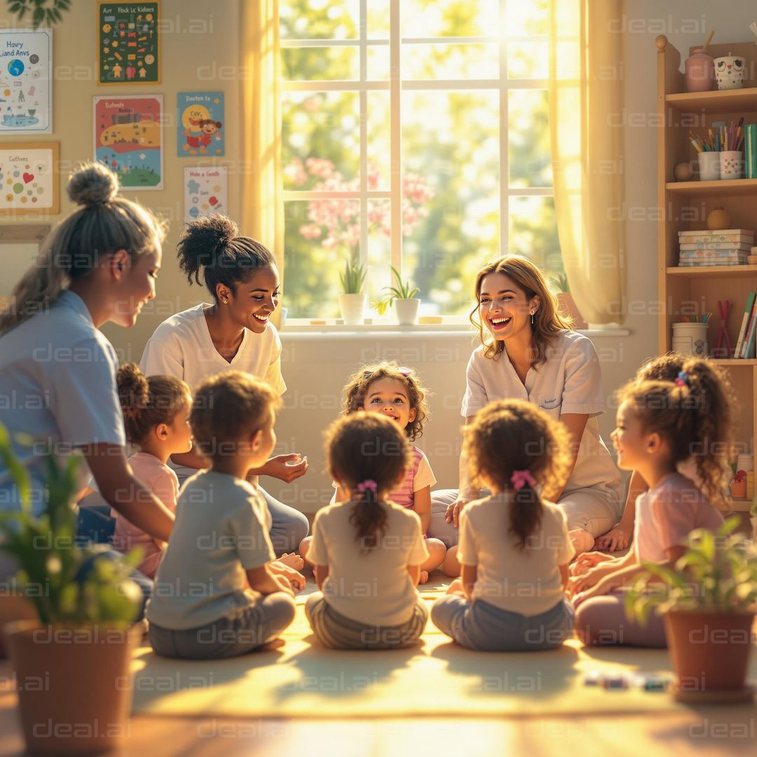 Circle Time with Kids and Teachers
