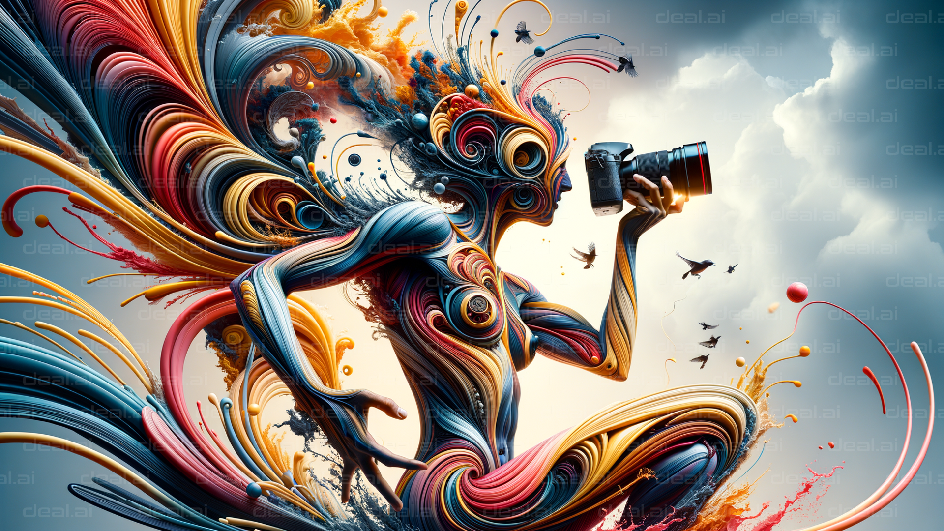 "Colorful Imagination through the Lens"