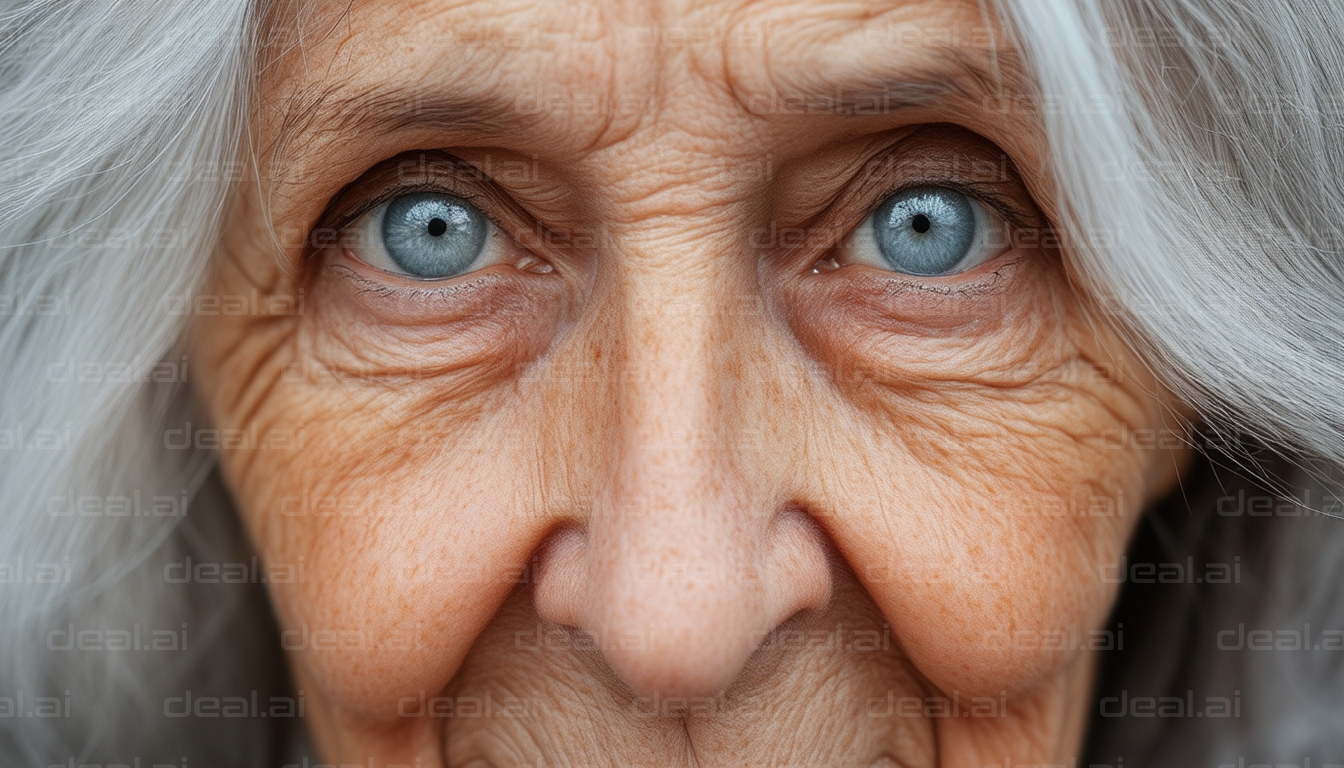 Elderly Wisdom in Her Eyes