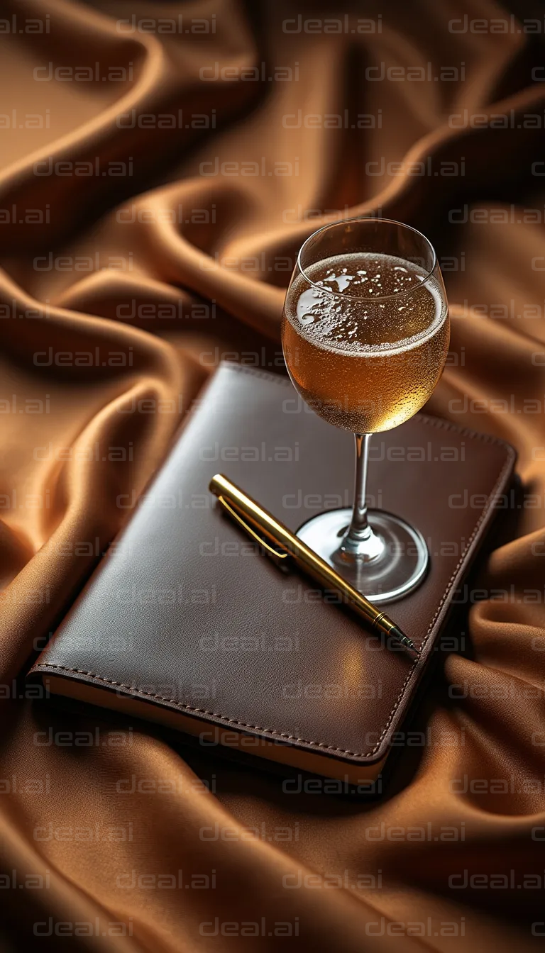 Elegant Writing Companions: Notebook & Wine