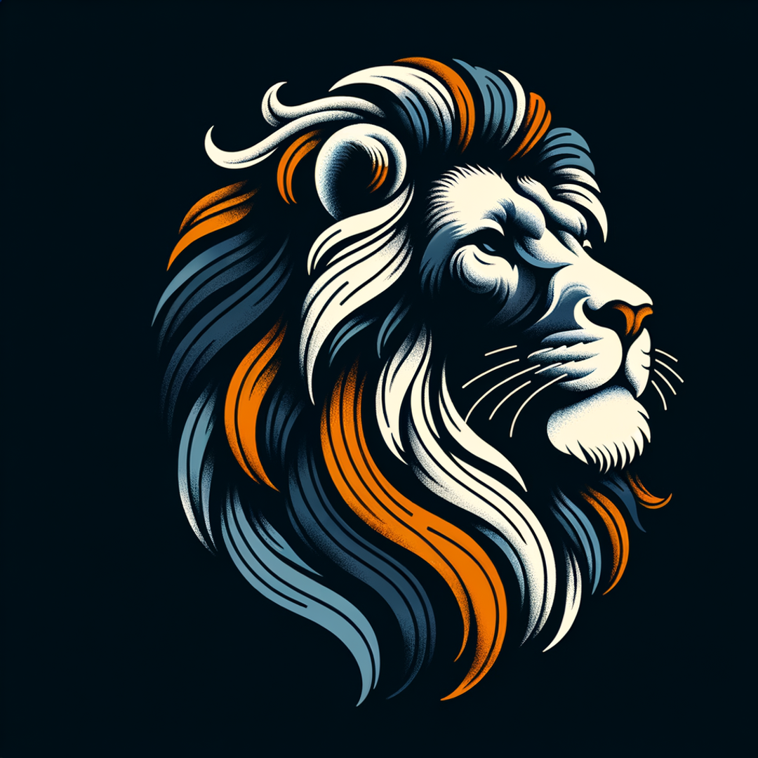 "Majestic Lion Art Illustration"