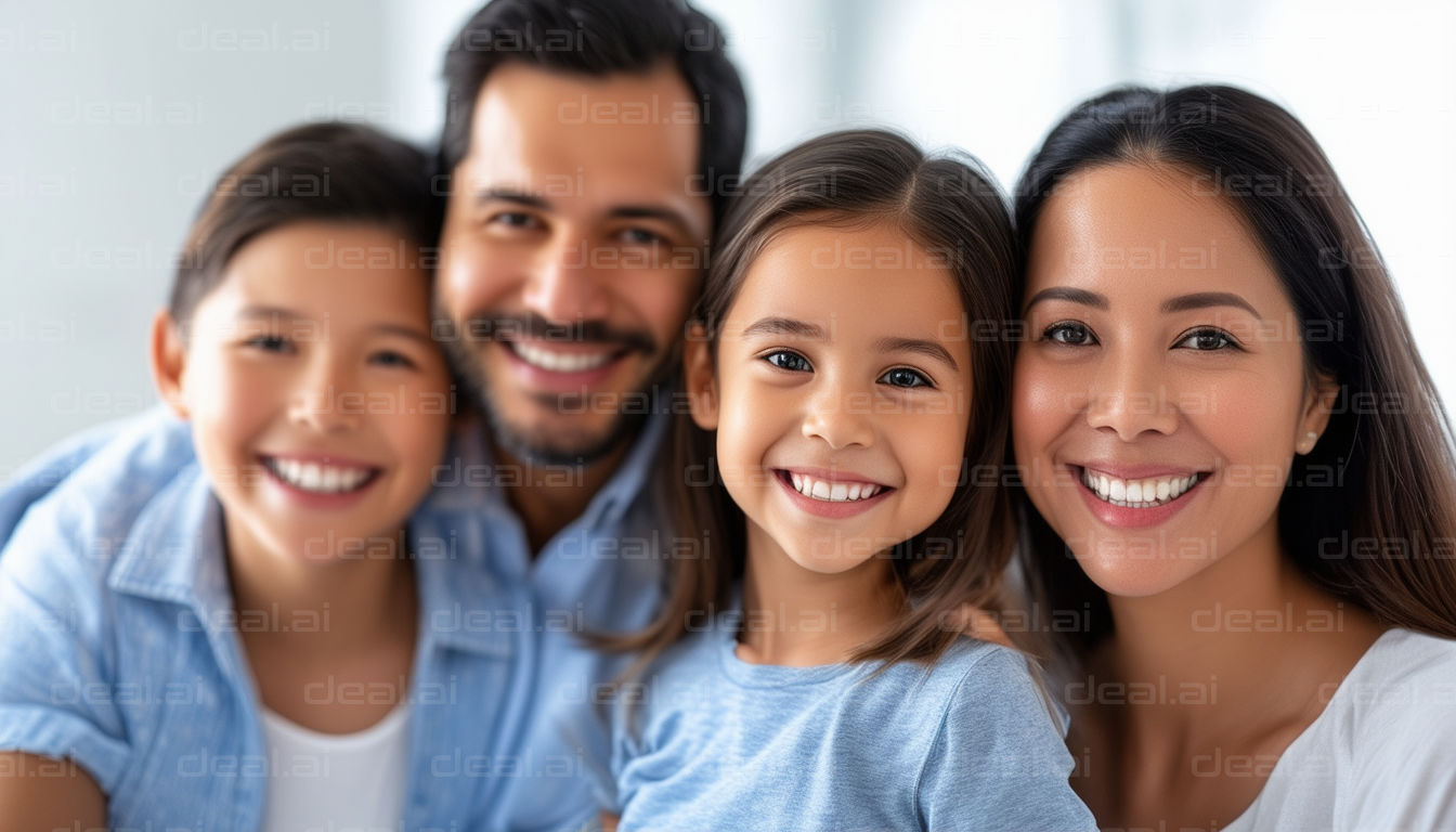 "Happy Family Smiling Together"