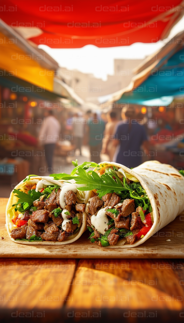 "Delicious Street Food Wrap"