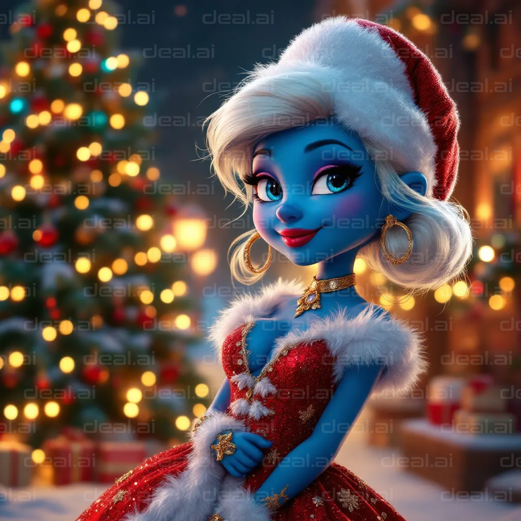Festive Blue Holiday Cheer