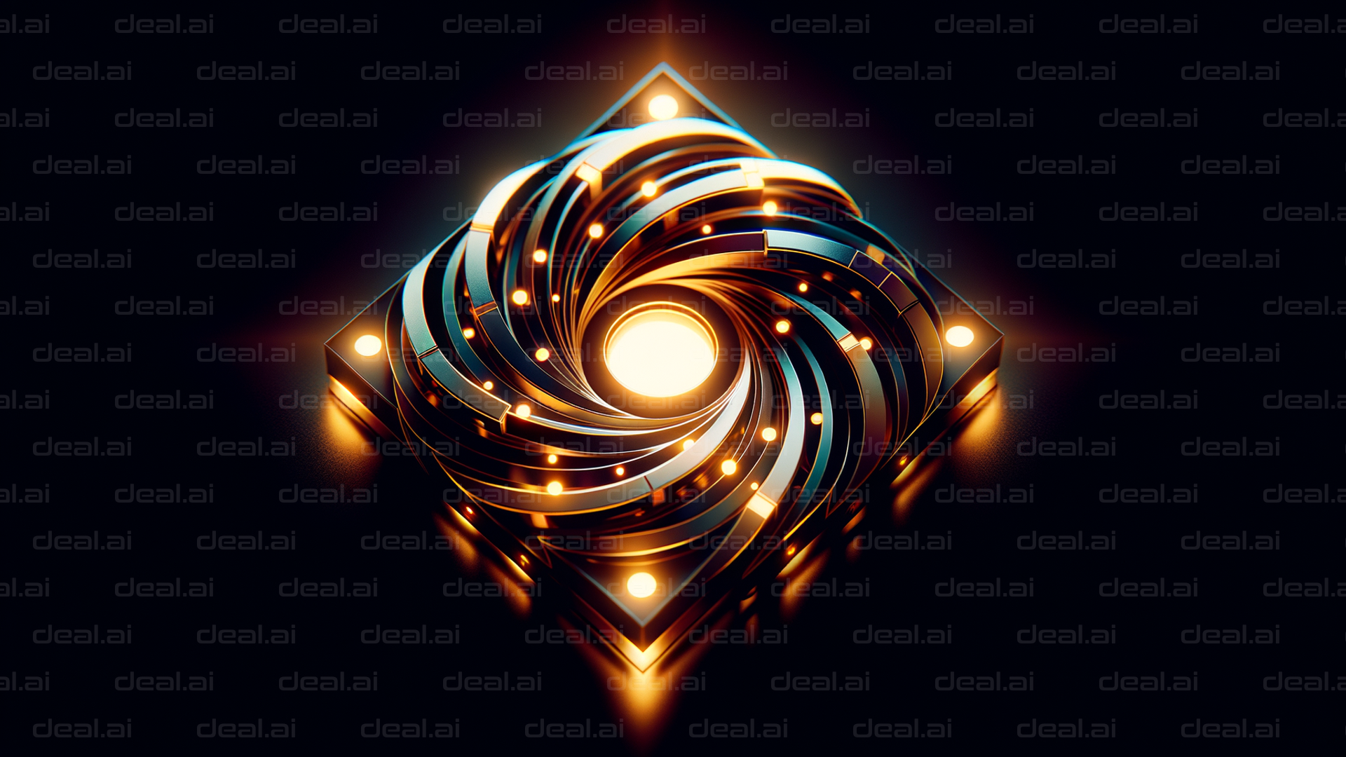 "Glowing Abstract Swirl Design"