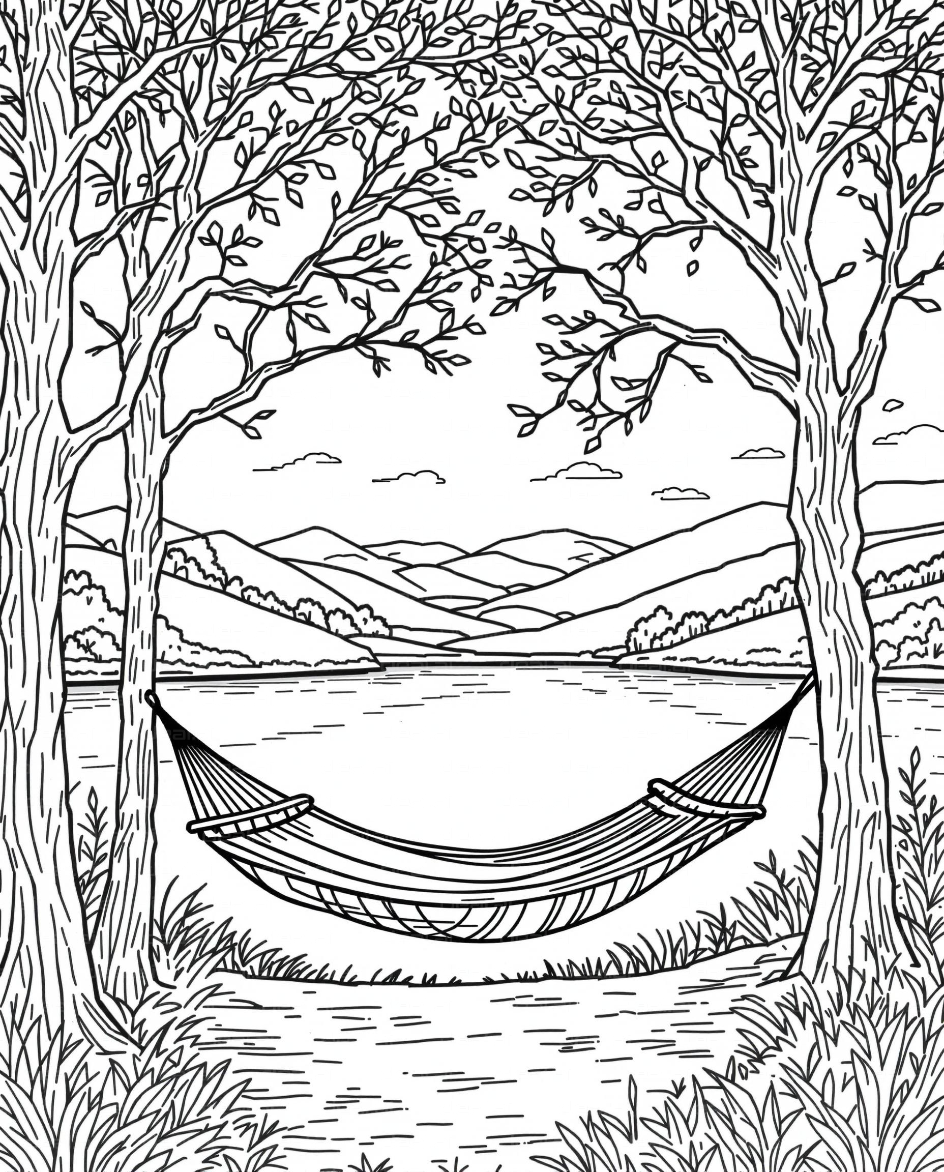 "Peaceful Hammock by the Lake"