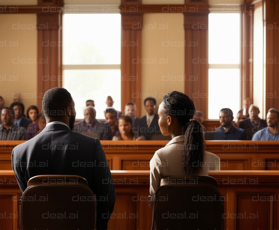 Courtroom in Session with Audience