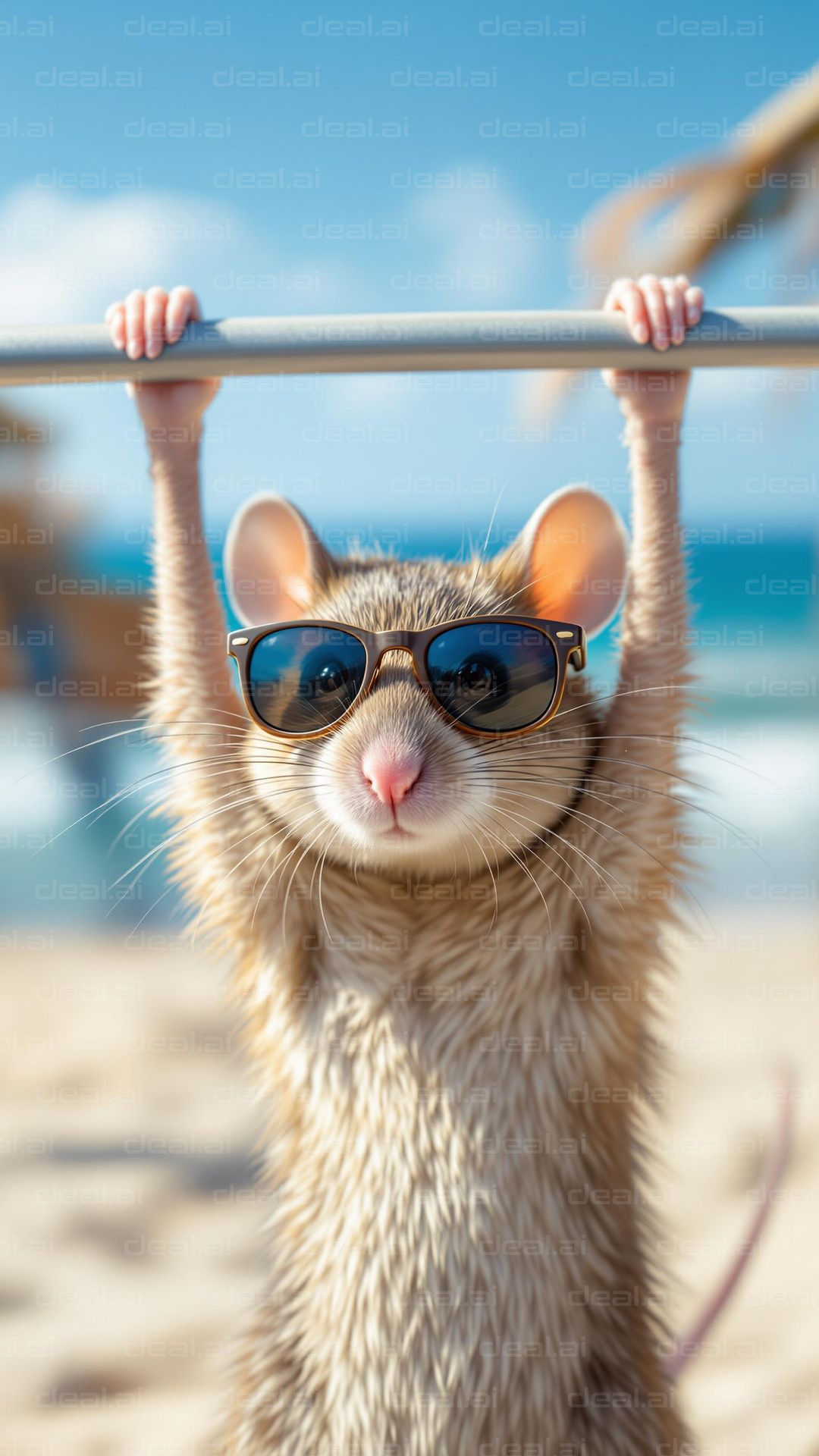 Cool Rodent at the Beach