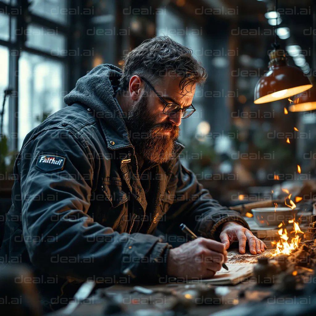 Focused Craftsmanship in Workshop