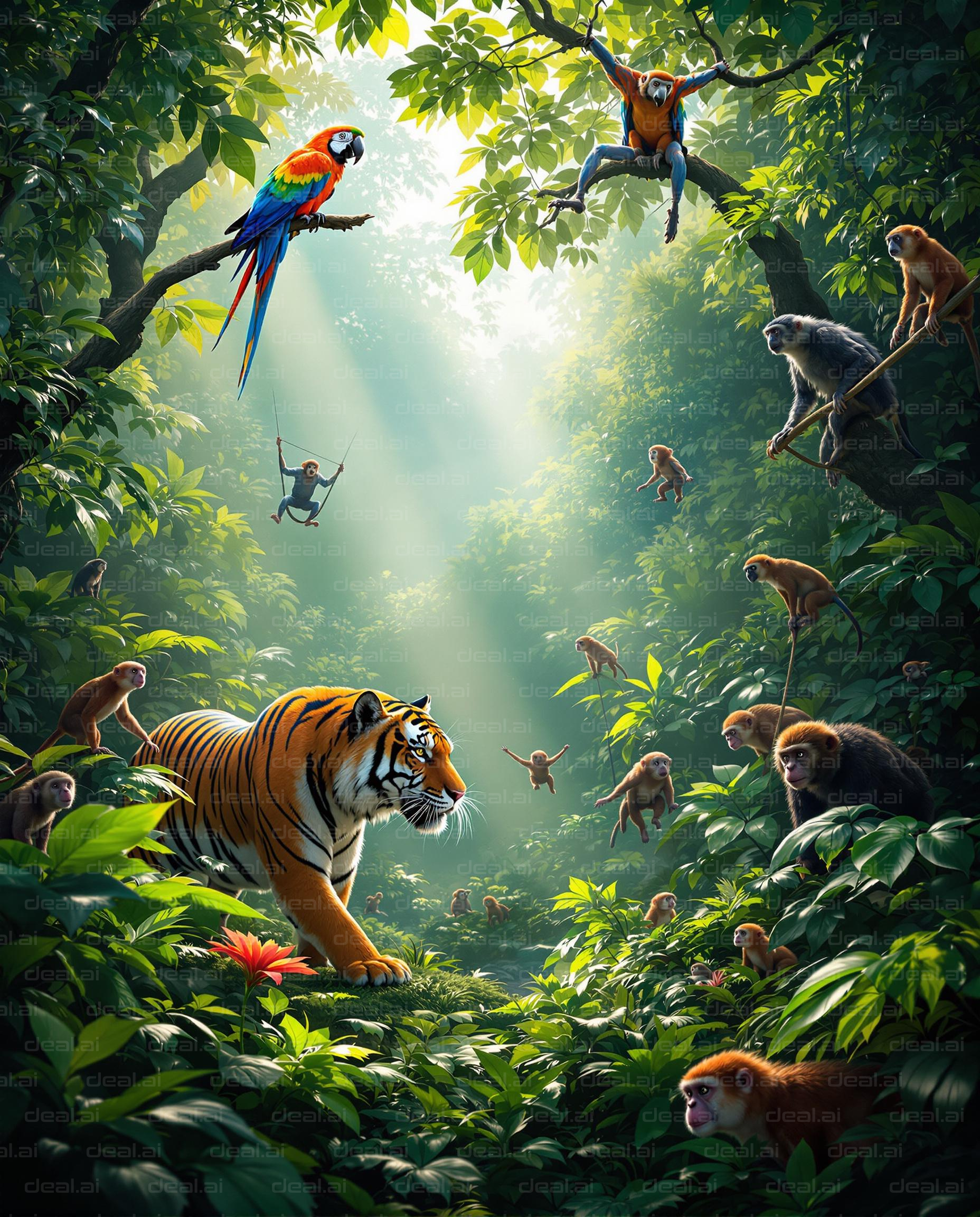 Jungle Harmony: A Vibrant Gathering