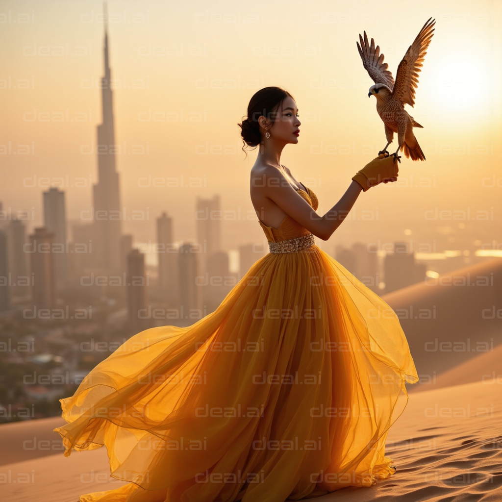 "Desert Elegance at Sunset"