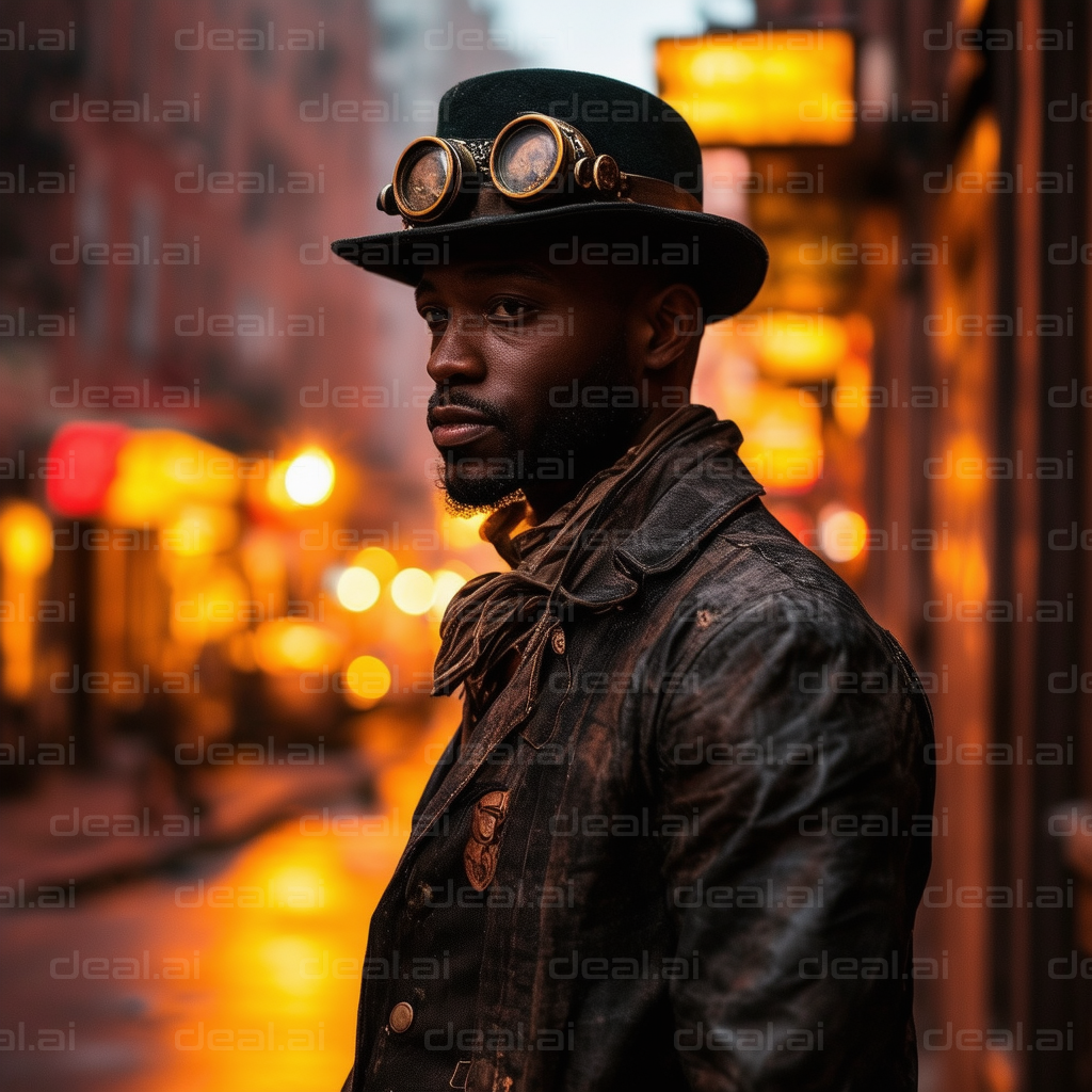 Steampunk Style on a Foggy Night