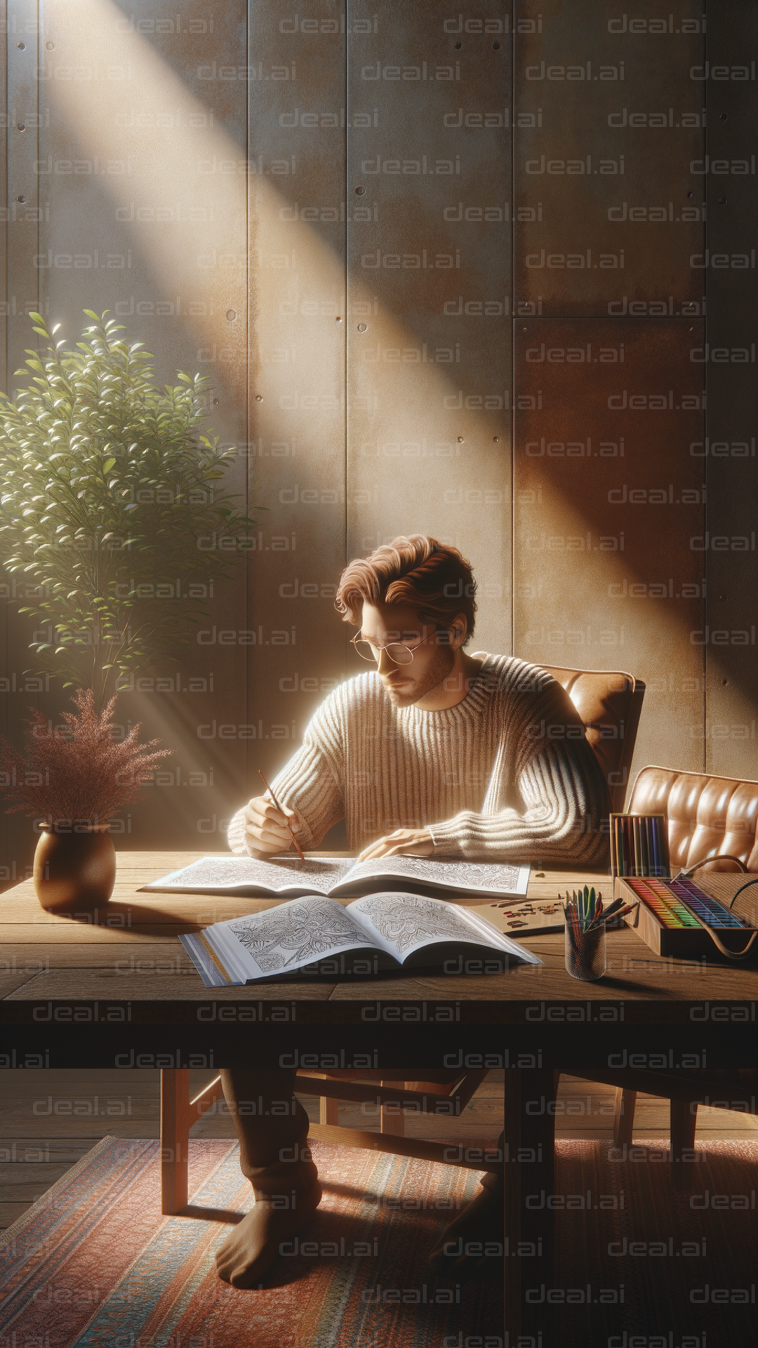 "Cozy Afternoon Drawing"