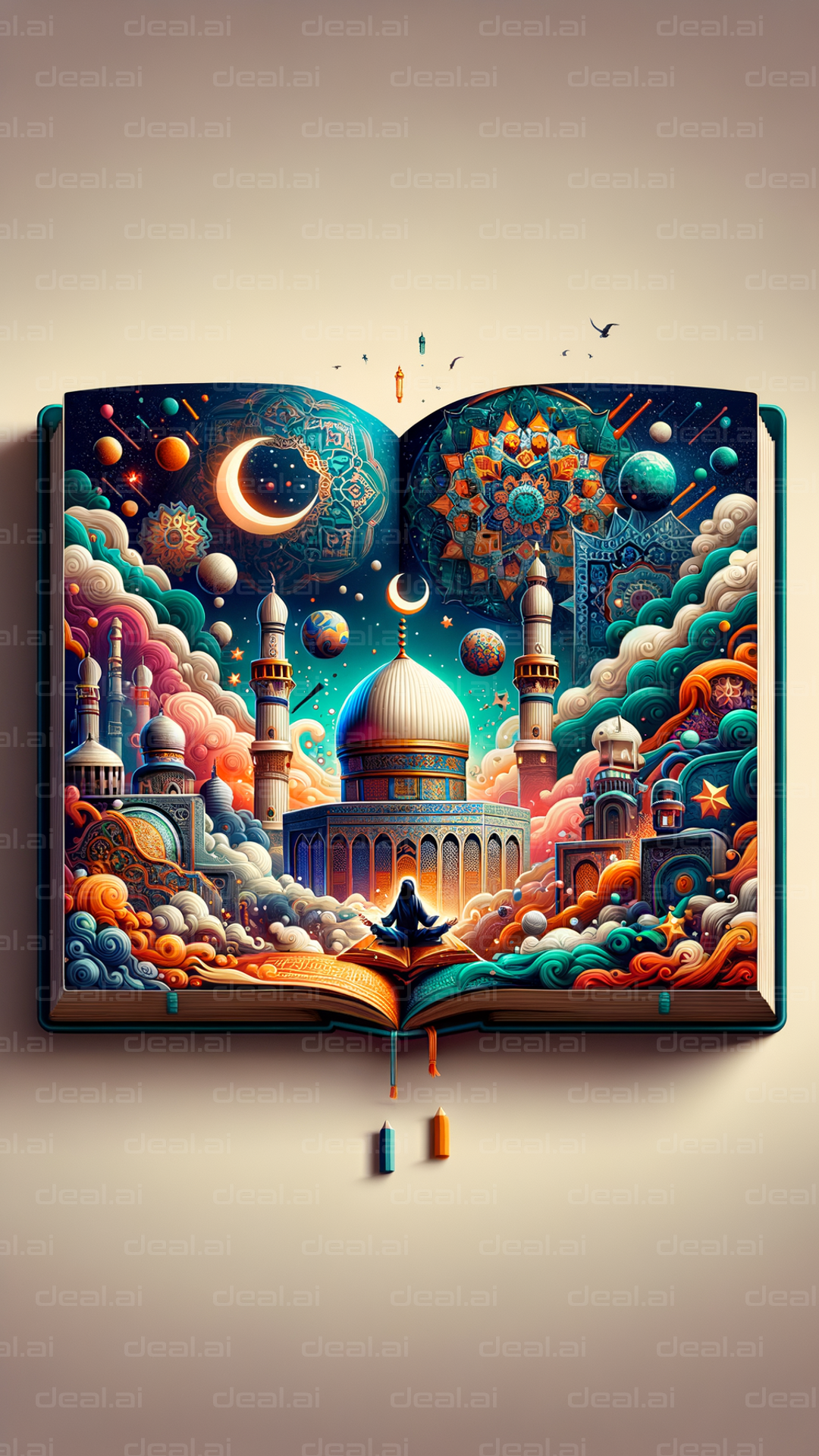 Cosmic Dreamscape in a Book