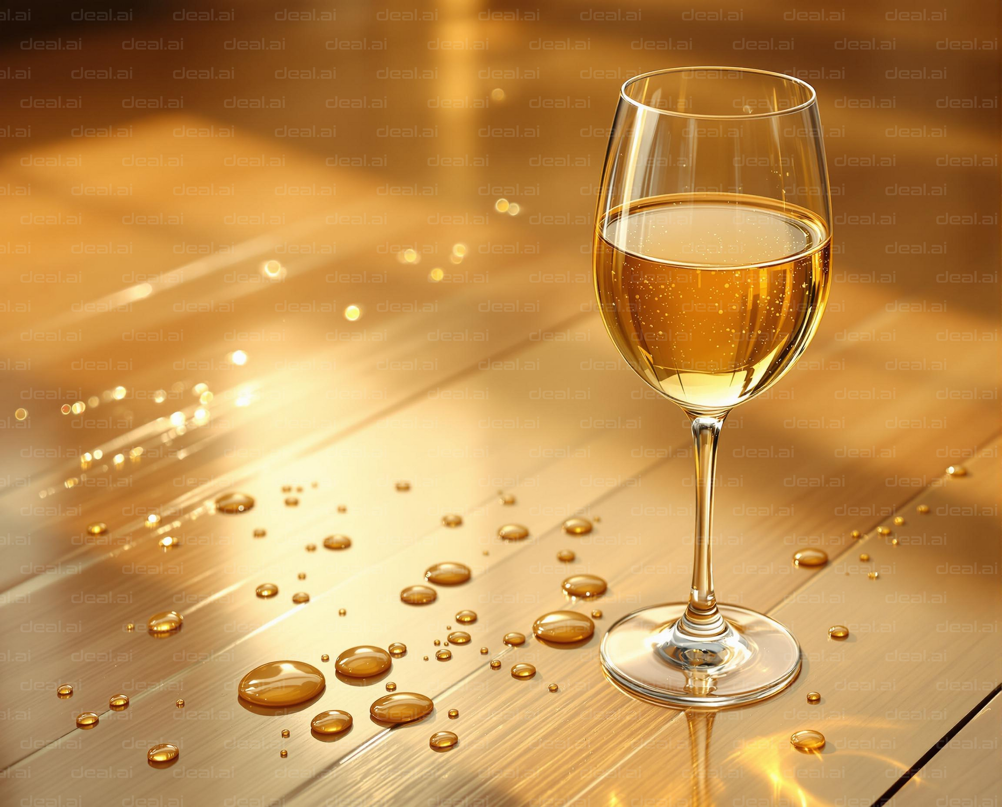 Golden Glass Reflections