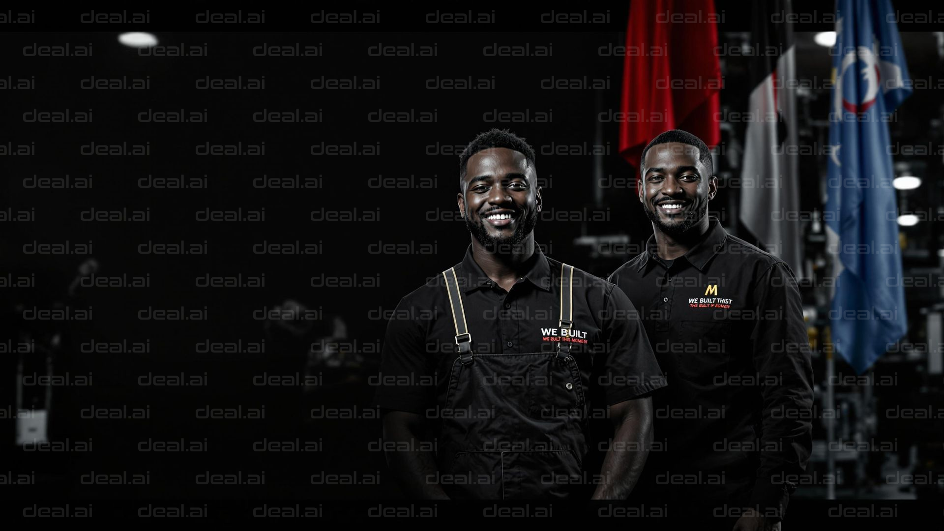 Proud Builders in Black Uniforms