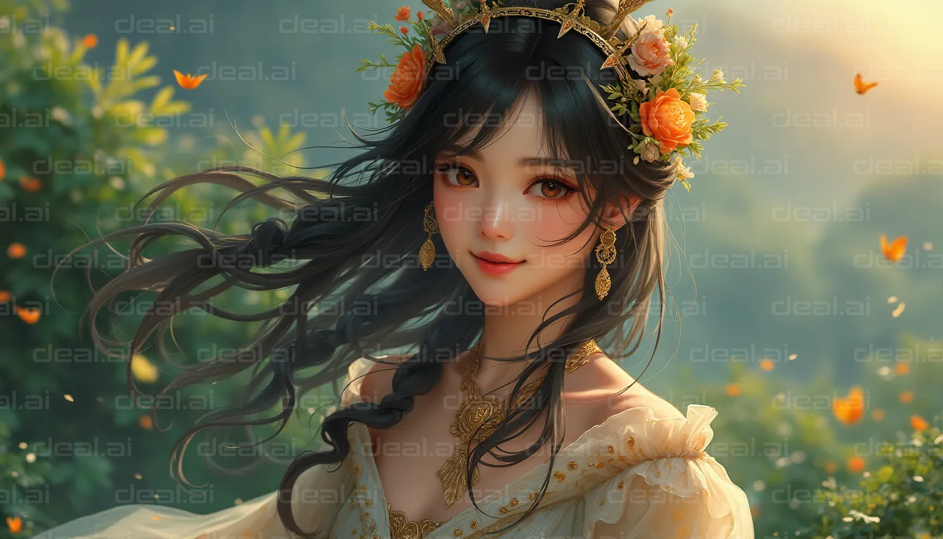Enchanting Garden Portrait
