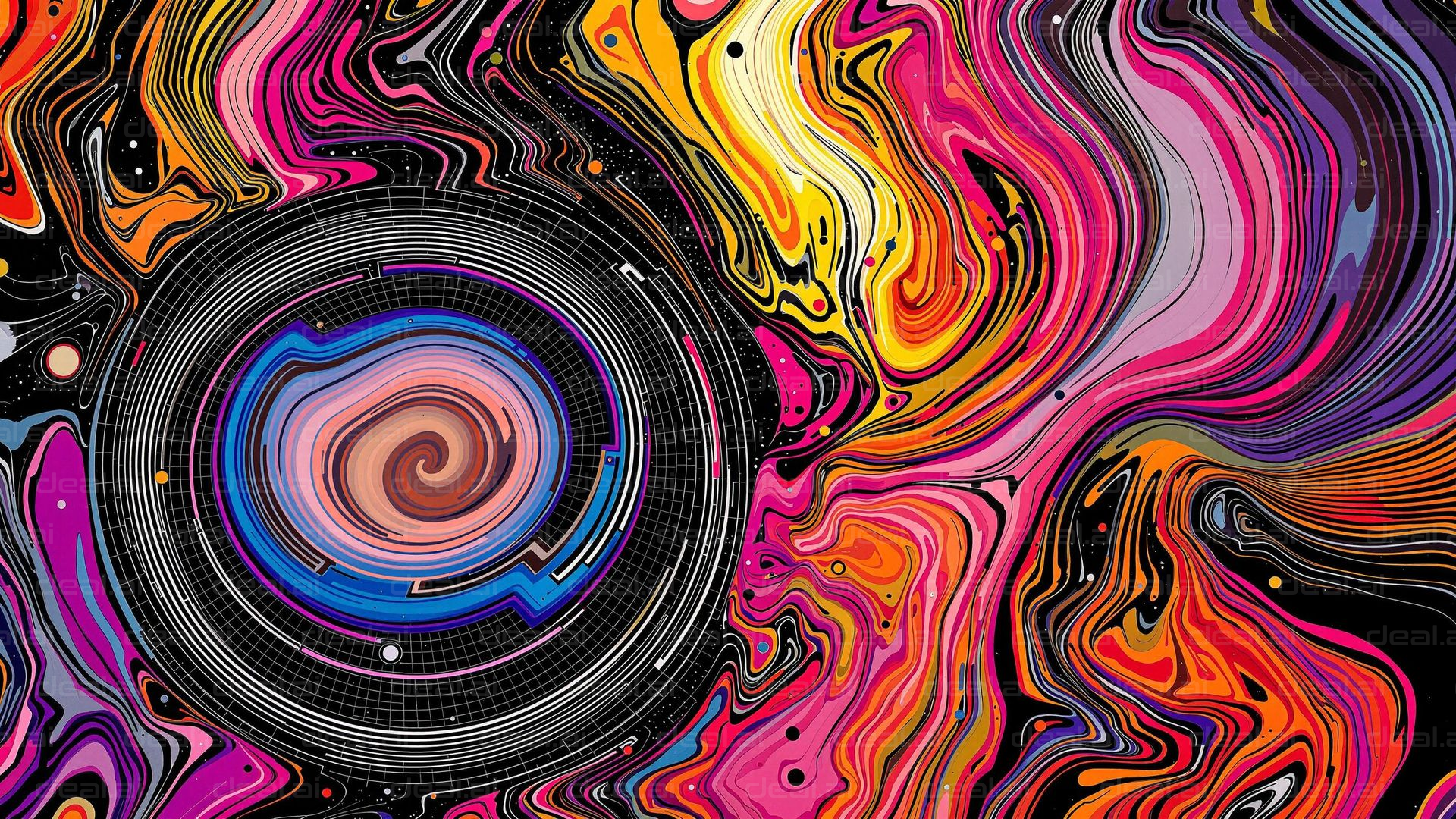 Colorful Cosmic Swirls