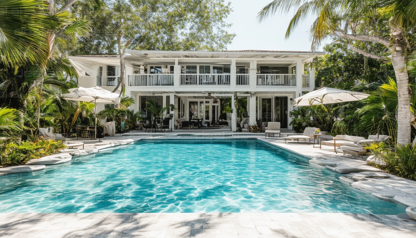 Tropical Poolside Retreat