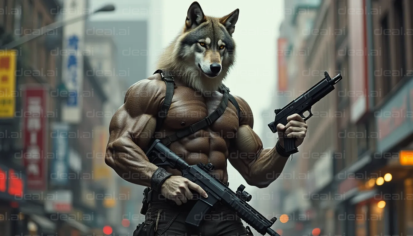 Wolf Warrior in City Streets