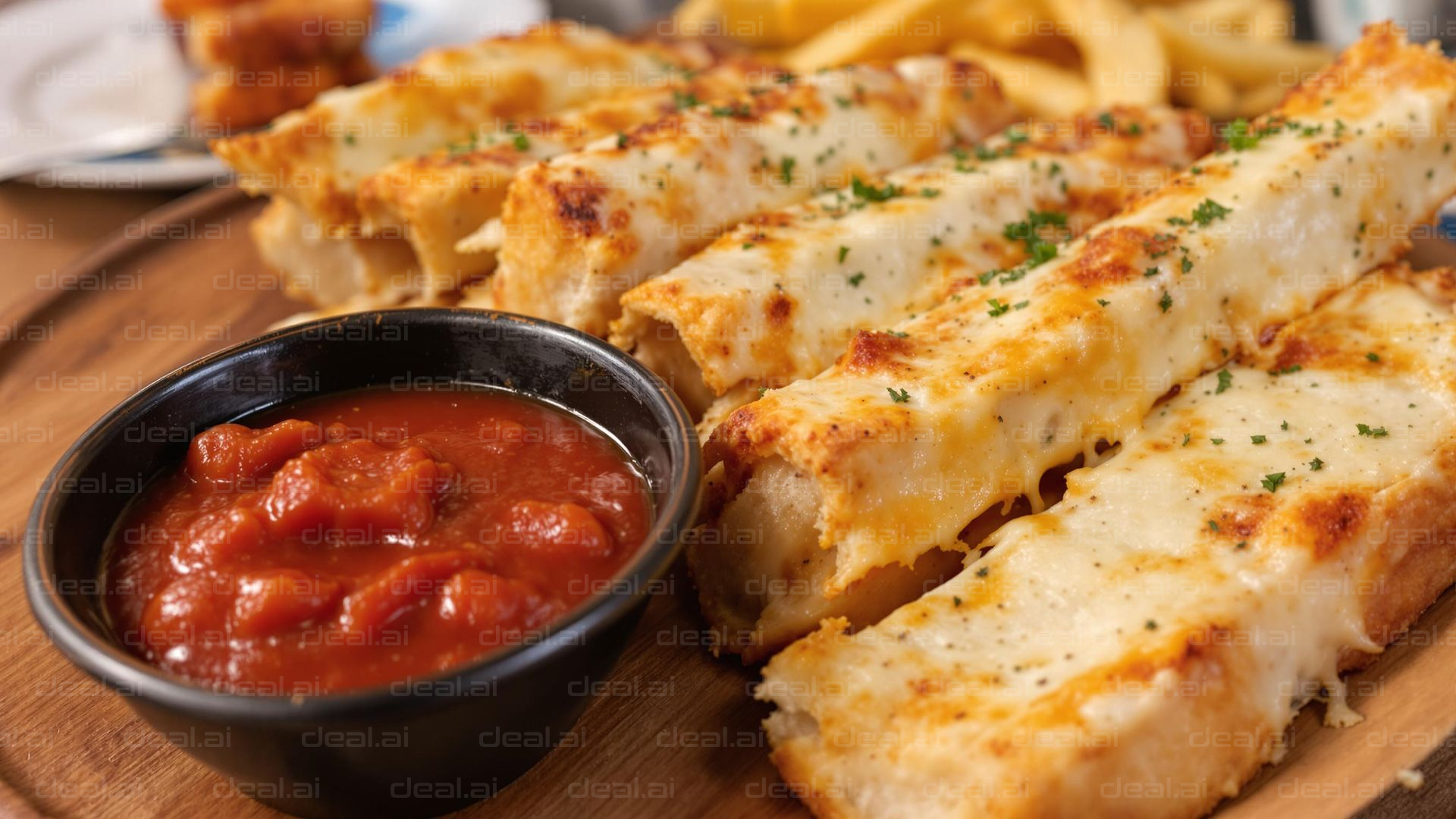 Cheesy Breadsticks with Sauce