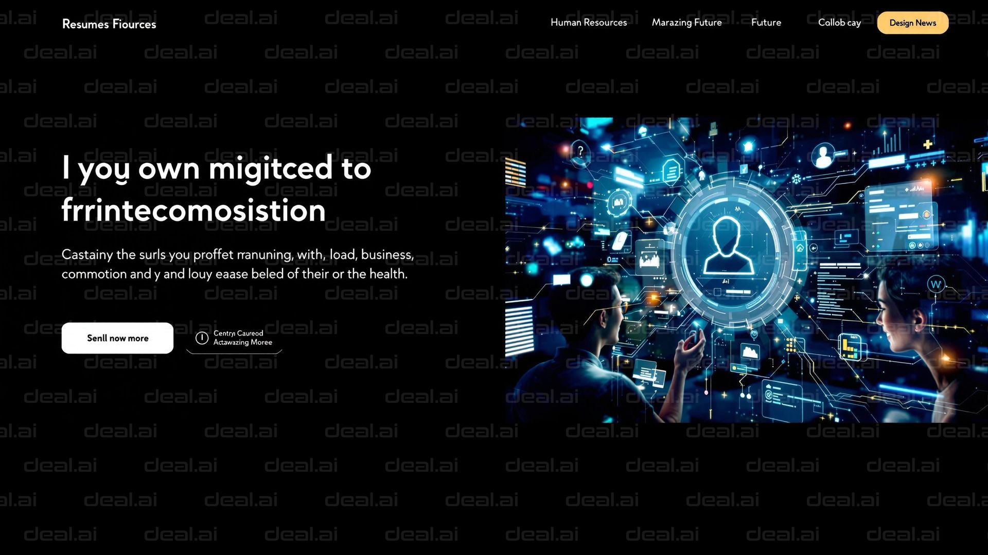 Futuristic Tech Interface Display