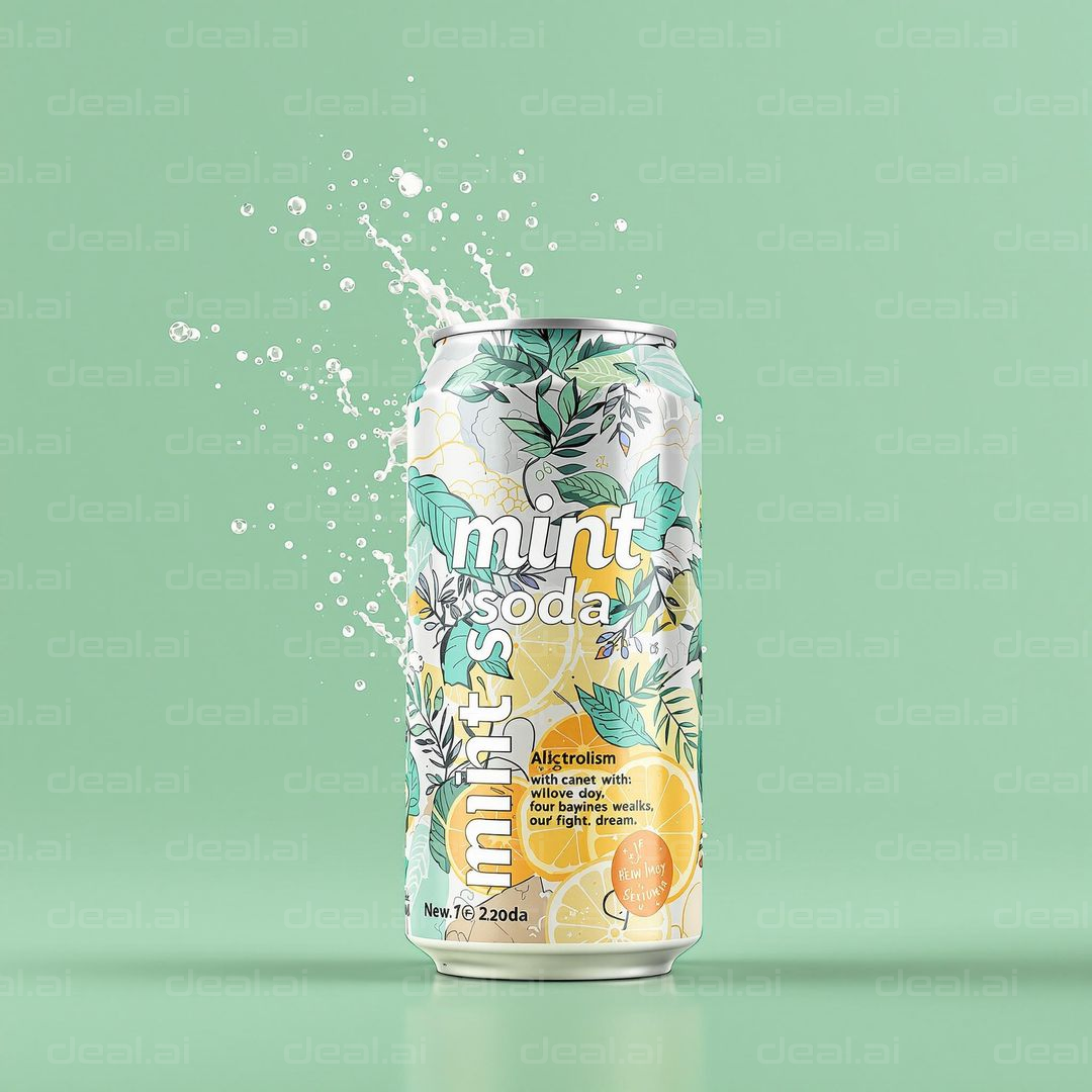 Refreshing Mint Soda Splash