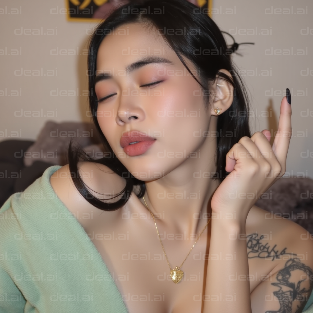 Serene Expression in Soft Light