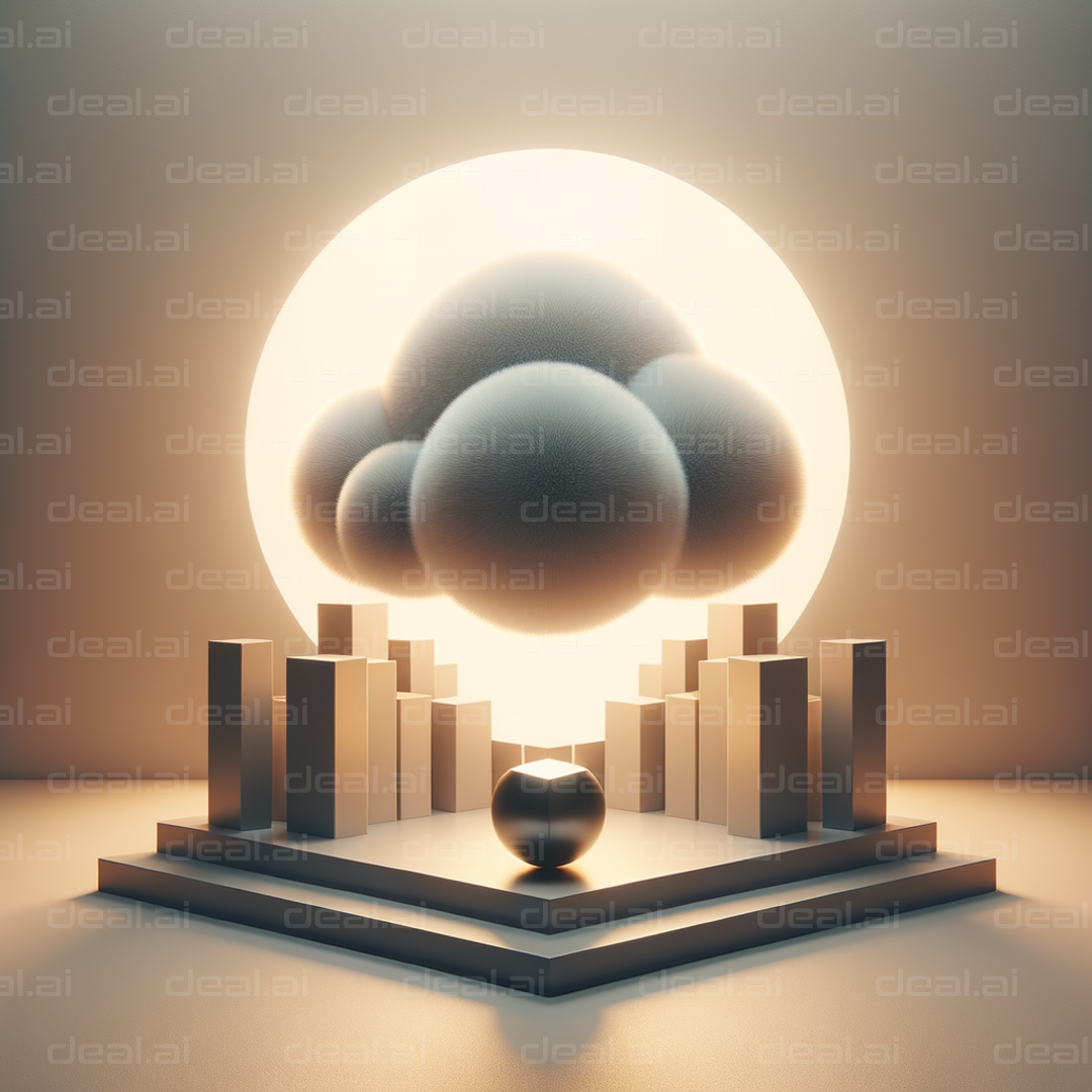 "Surreal Geometric Landscape"