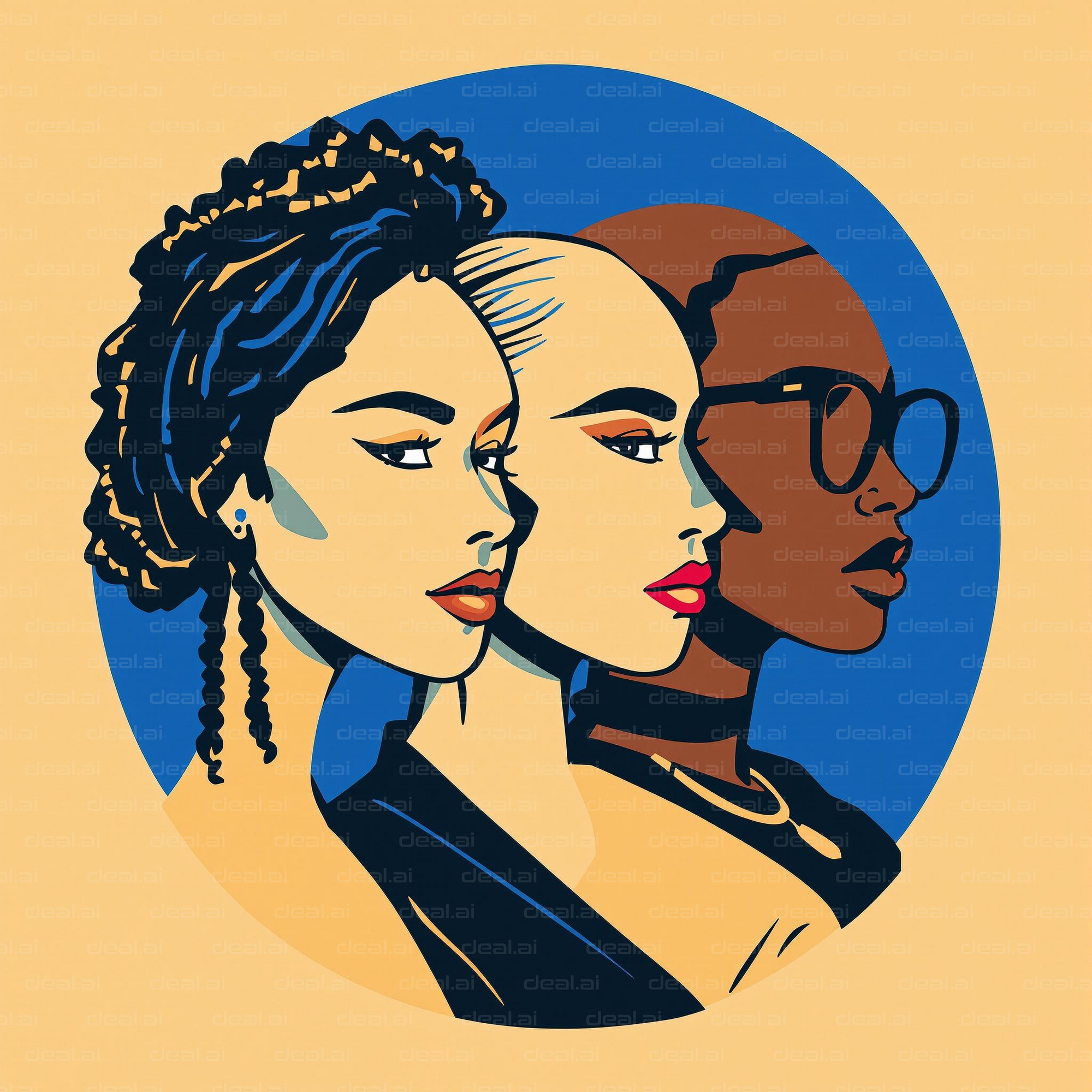 "Empowered Trio Illustration"