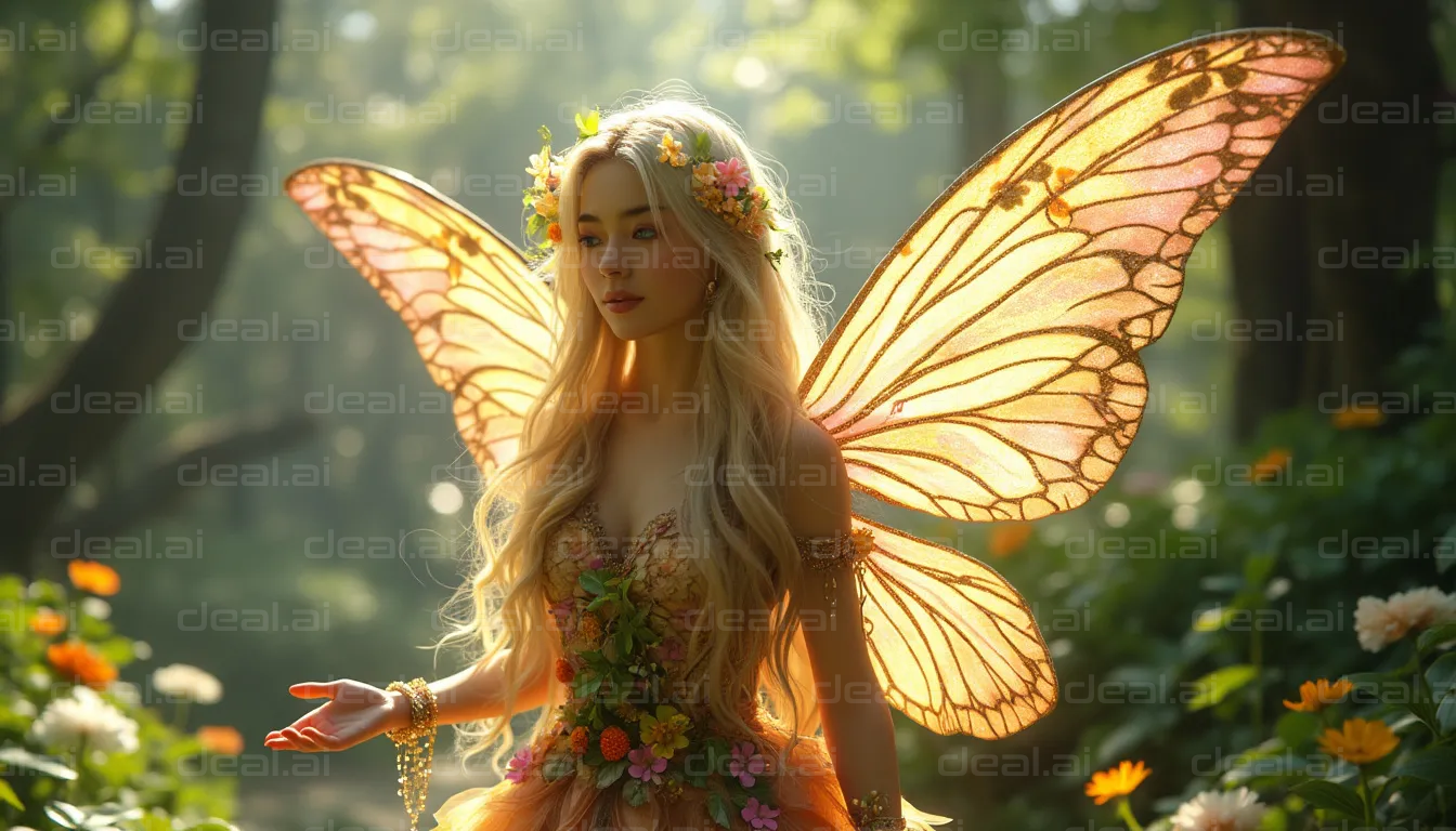 Enchanted Woodland Fairy Scene