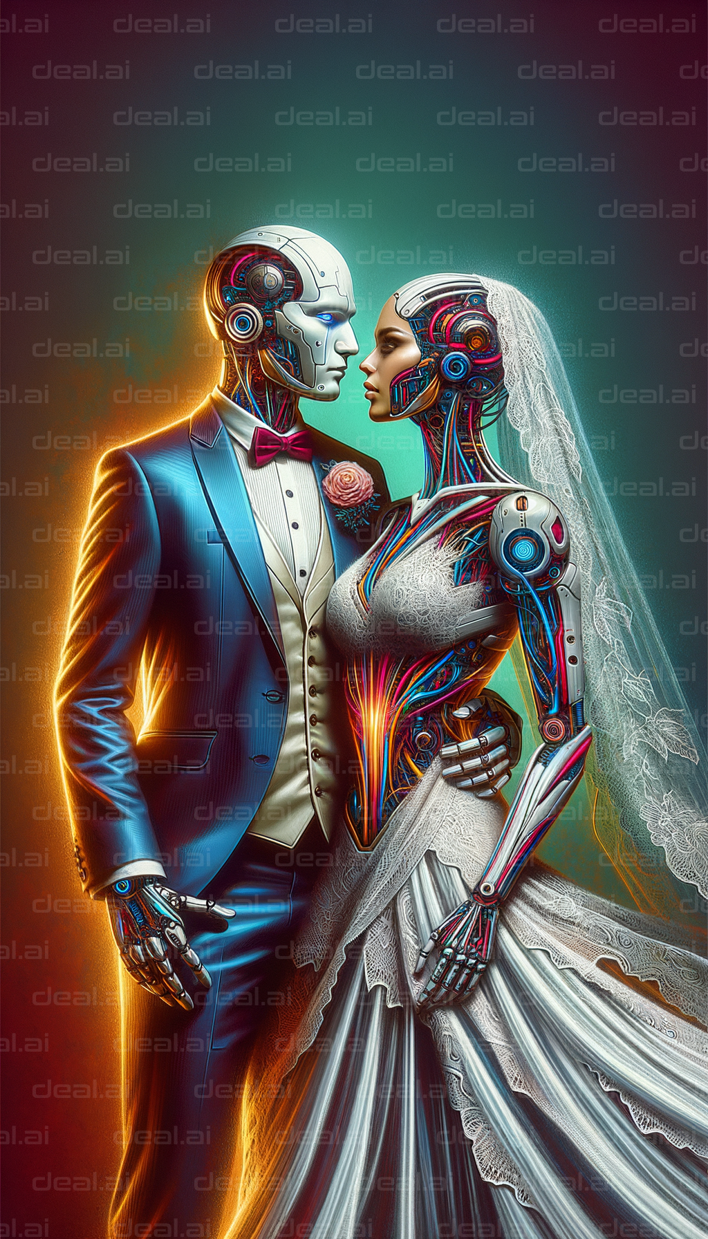 "Robotic Couple's Wedding Day"