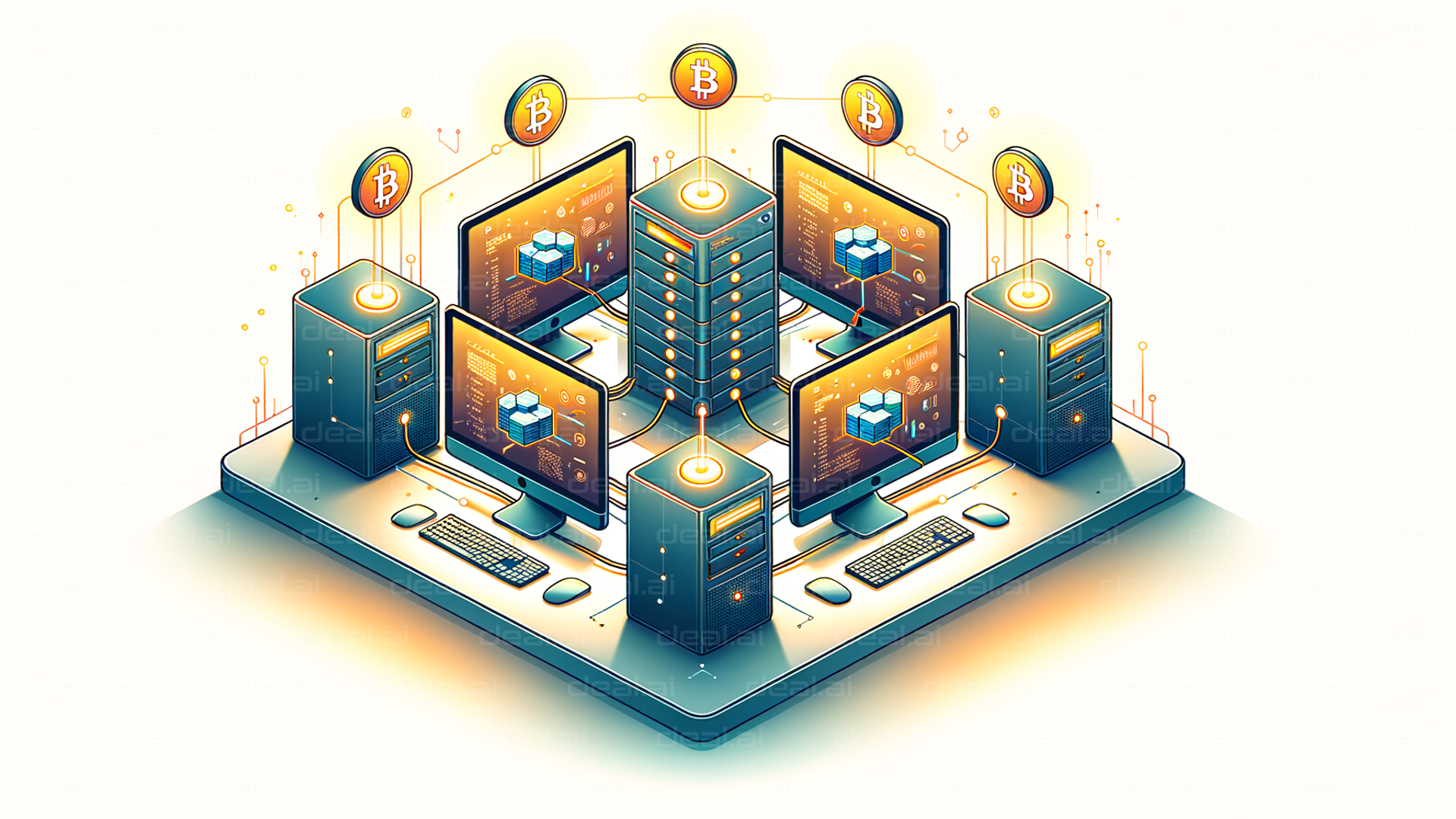 "Cryptocurrency Mining Network Setup"