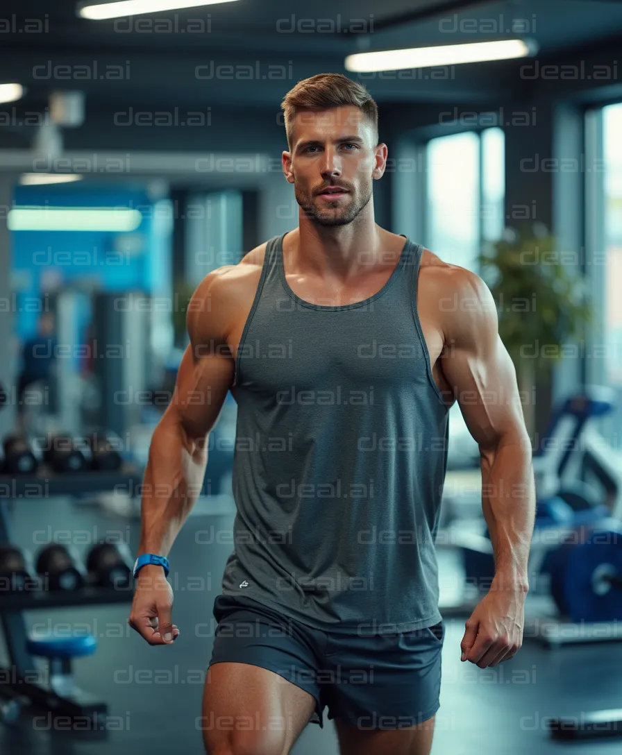 "Focused Gym Workout"