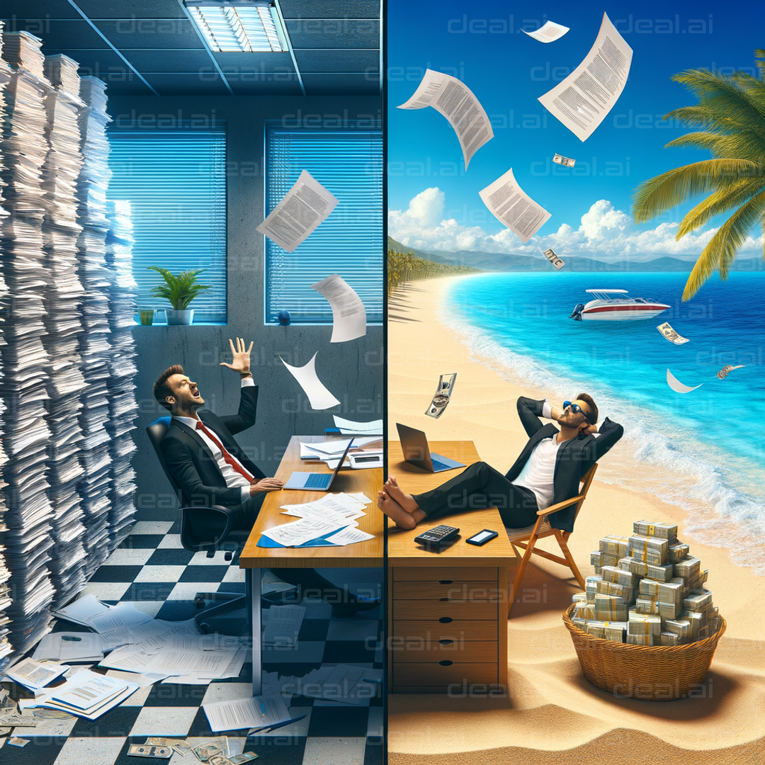 "From Stress to Success: Office vs. Beach"