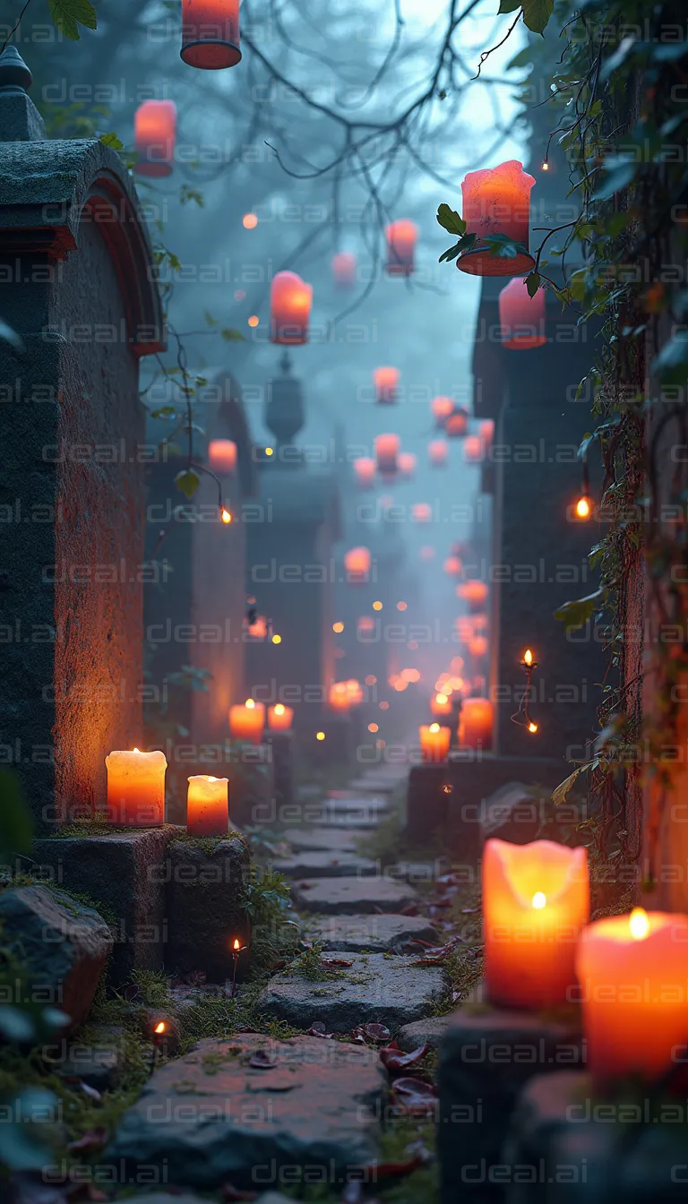 "Path of Glowing Lanterns"