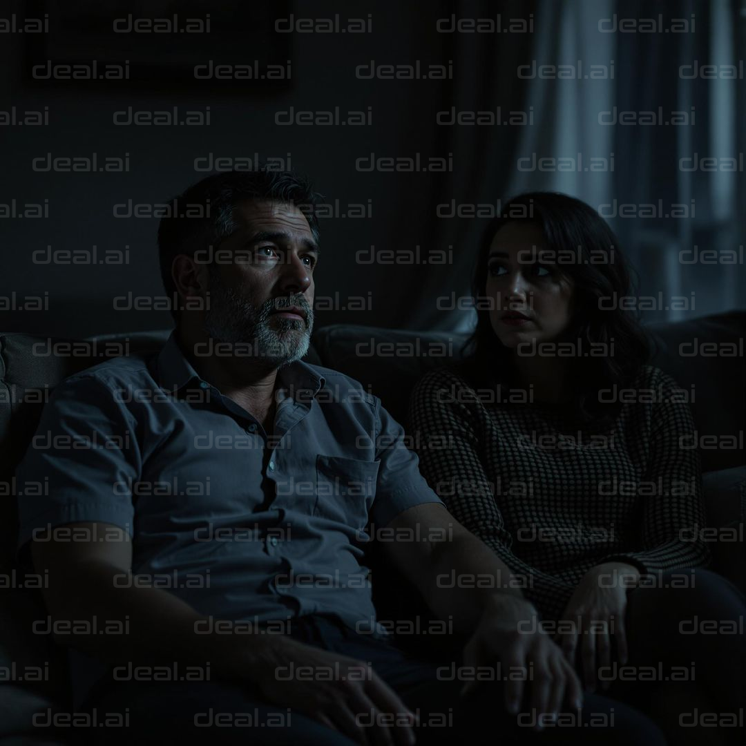 Tense Conversation in Dim Light