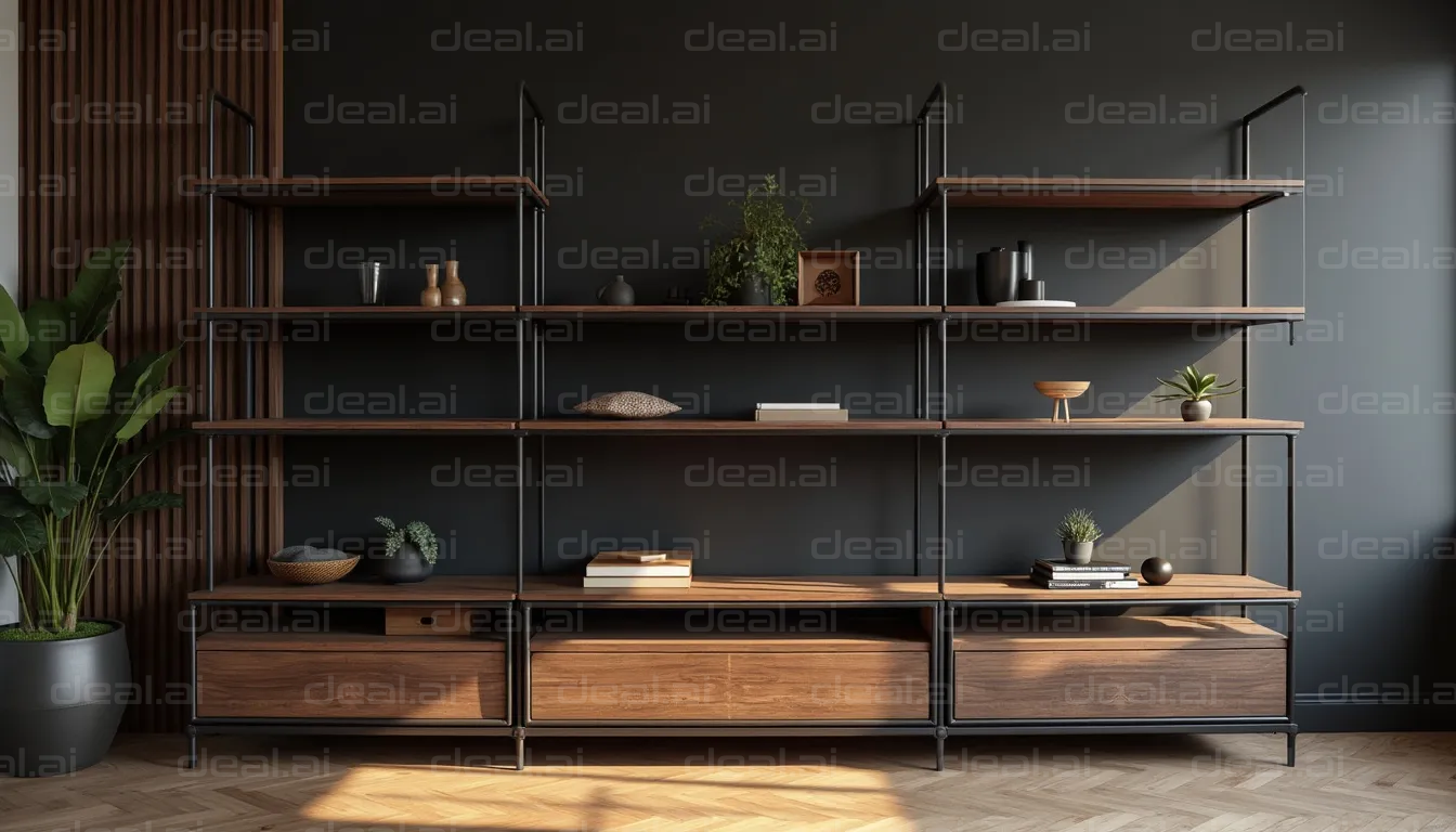 Modern Minimalist Shelving Unit