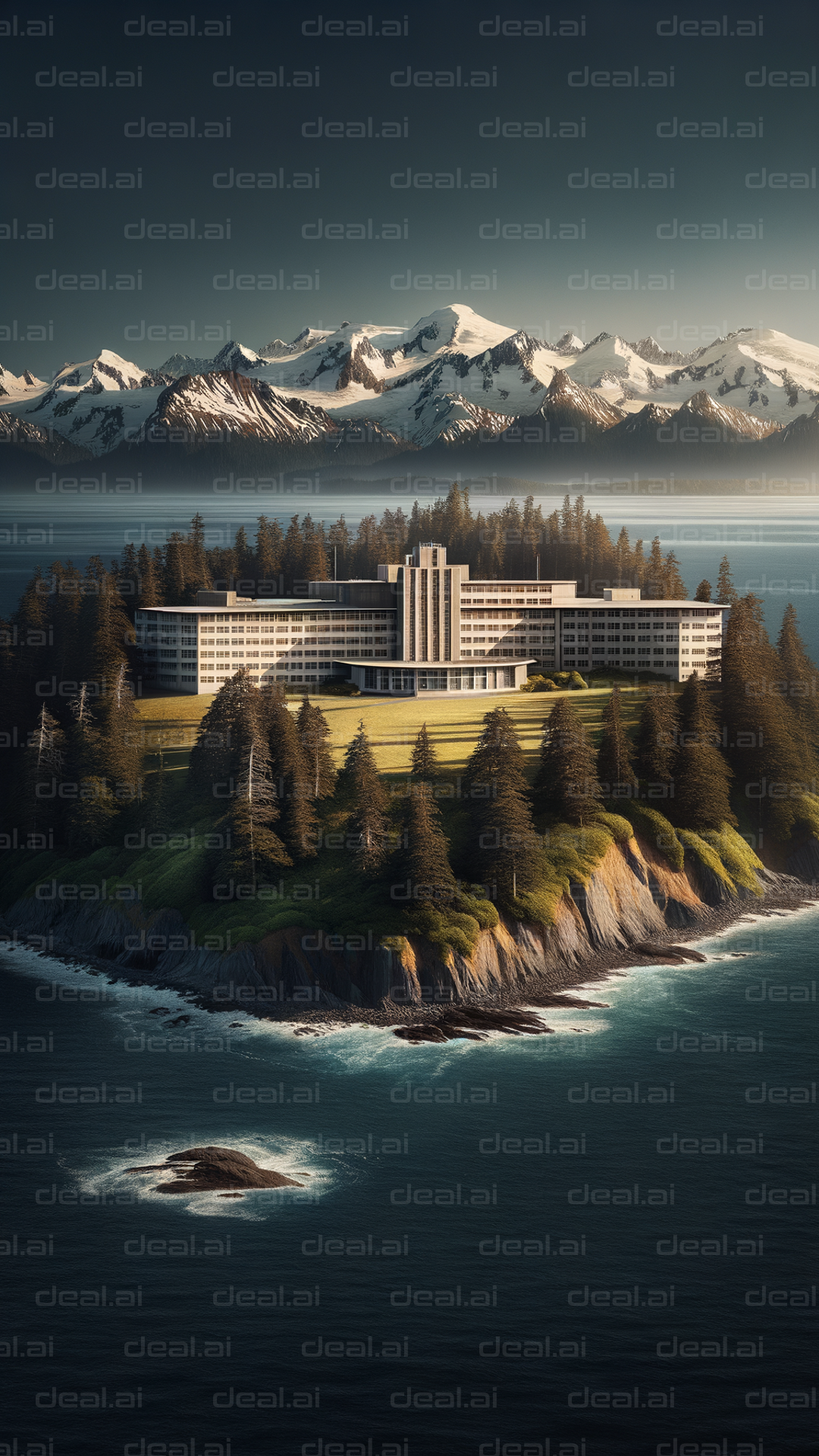 Island Retreat with Mountain View