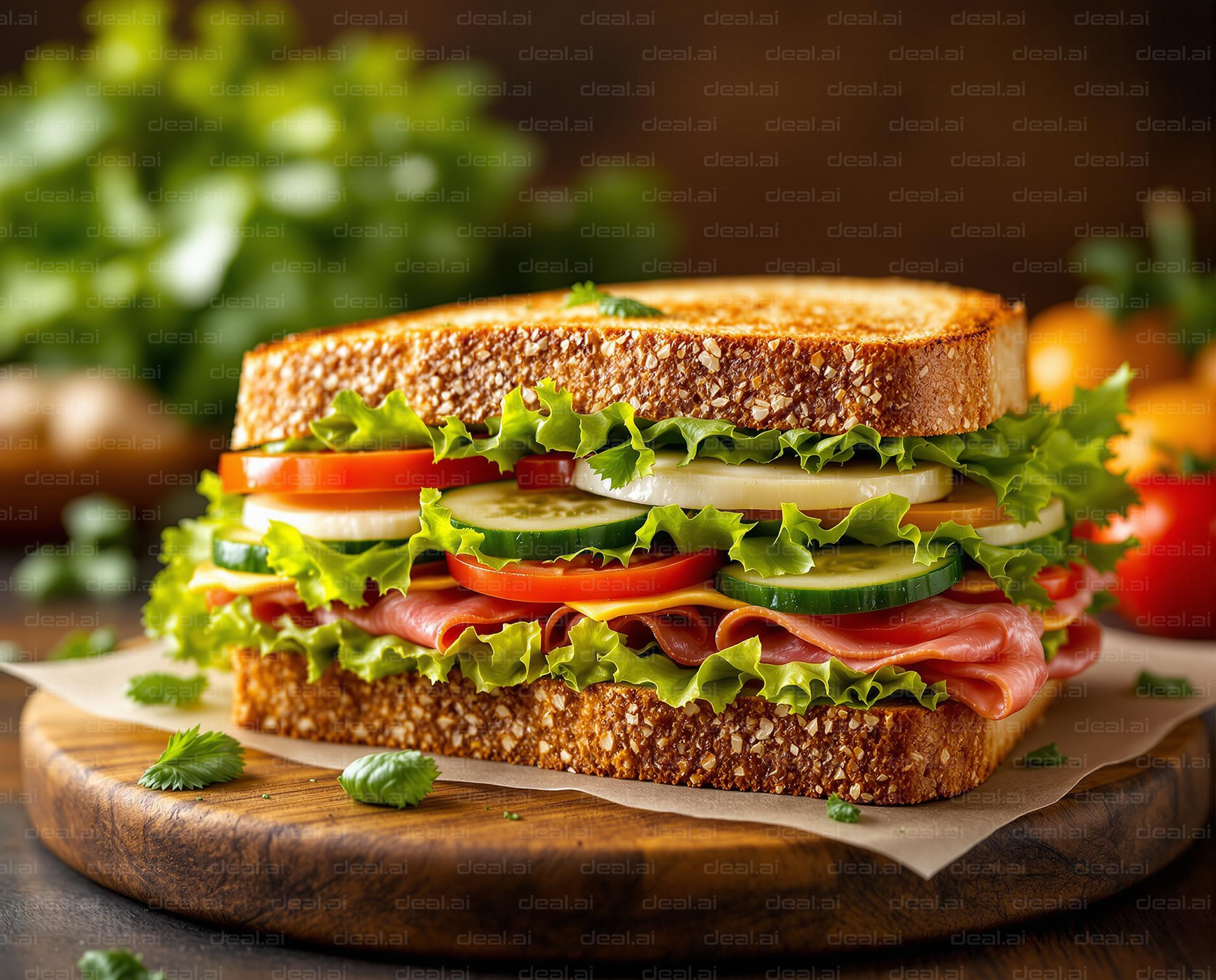 Delicious Veggie Sandwich Delight