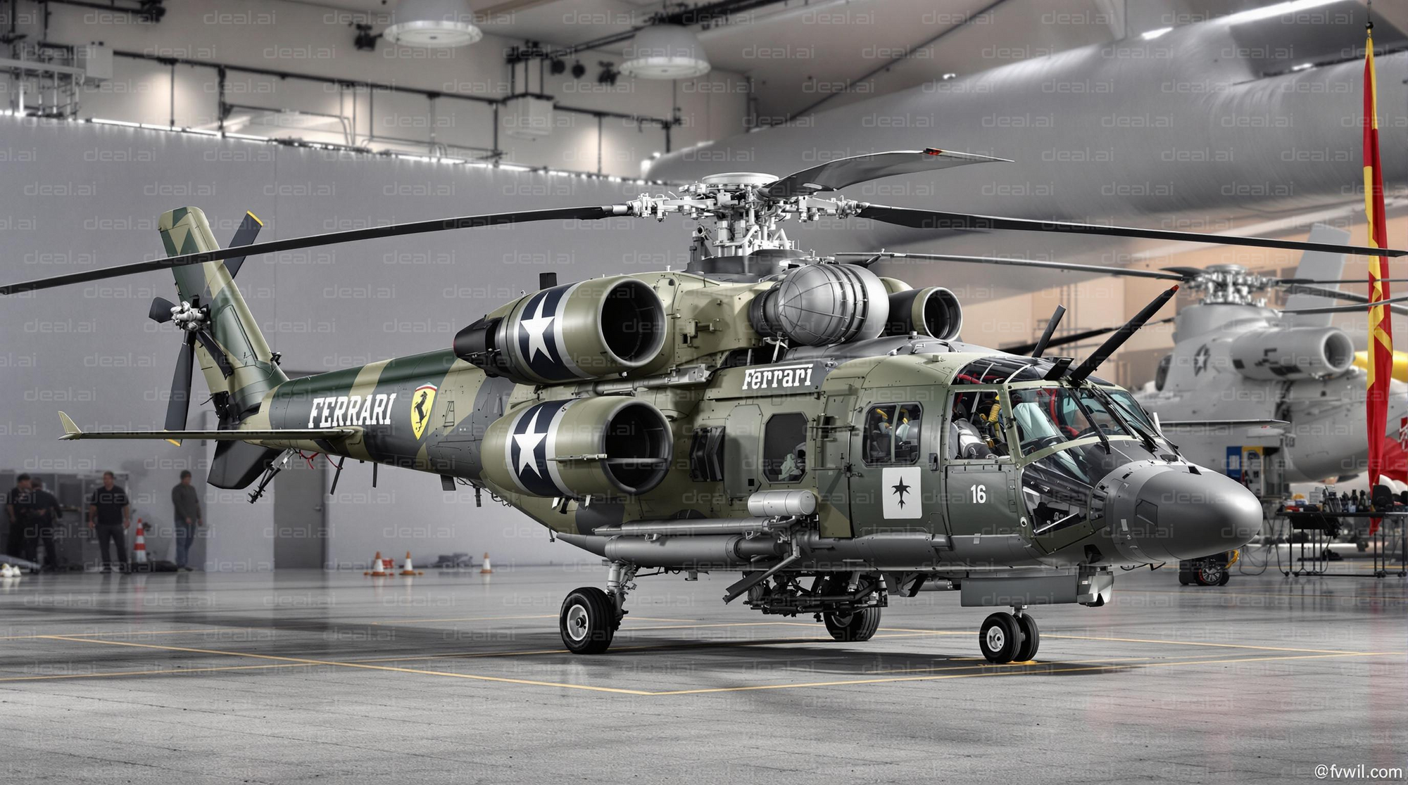 "Ferrari Helicopter Display"