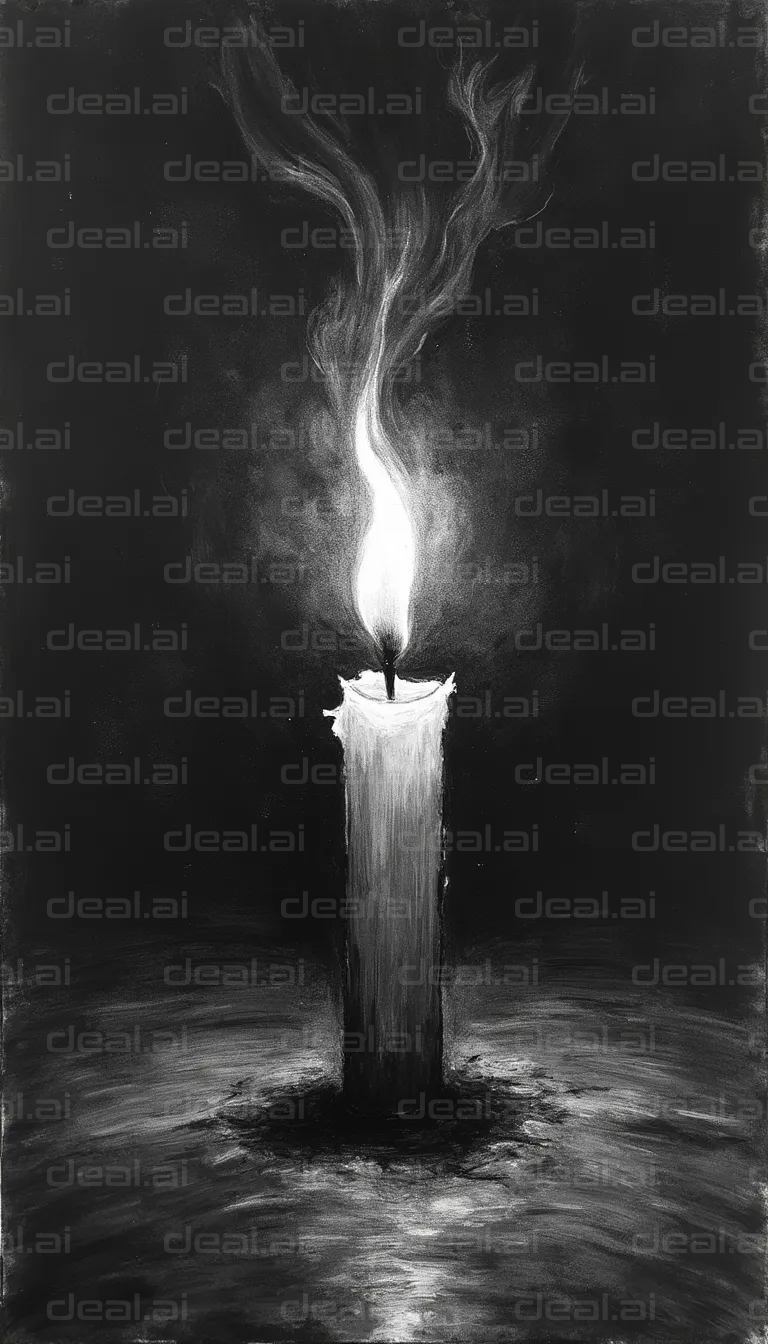 "Glowing Candle in the Darkness"