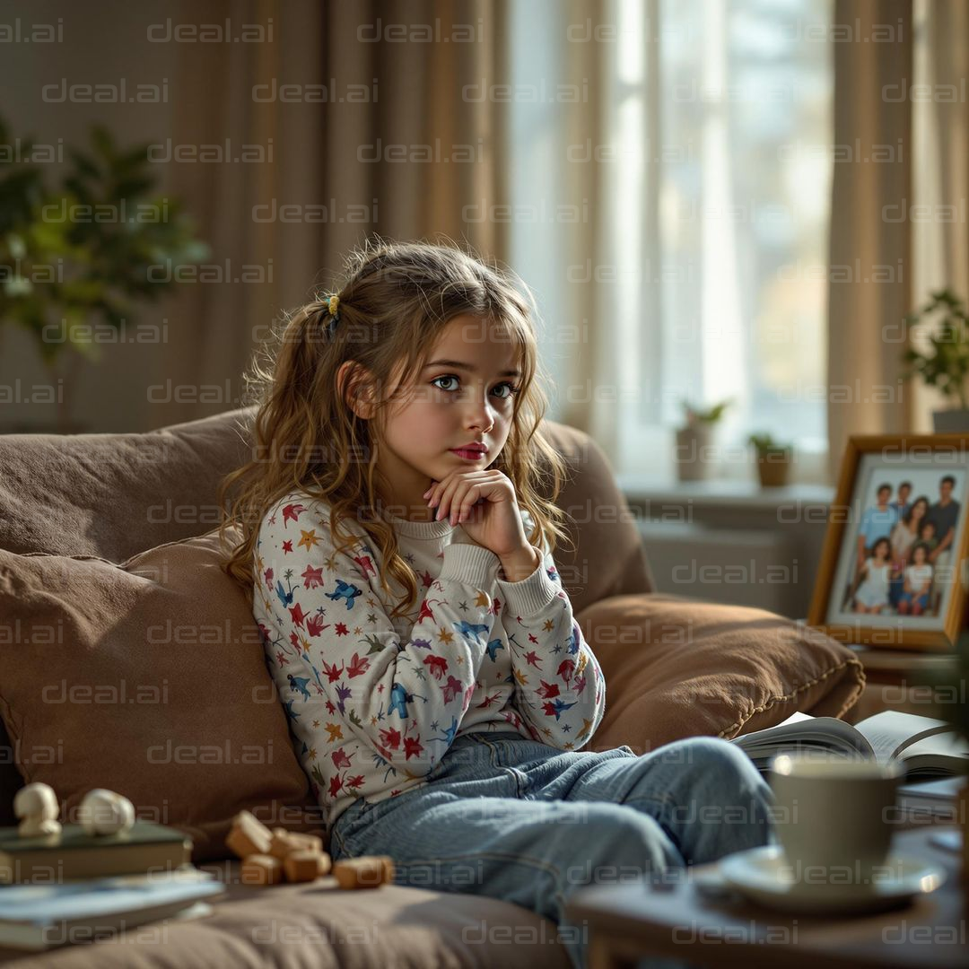 "Thoughtful Moments on the Couch"