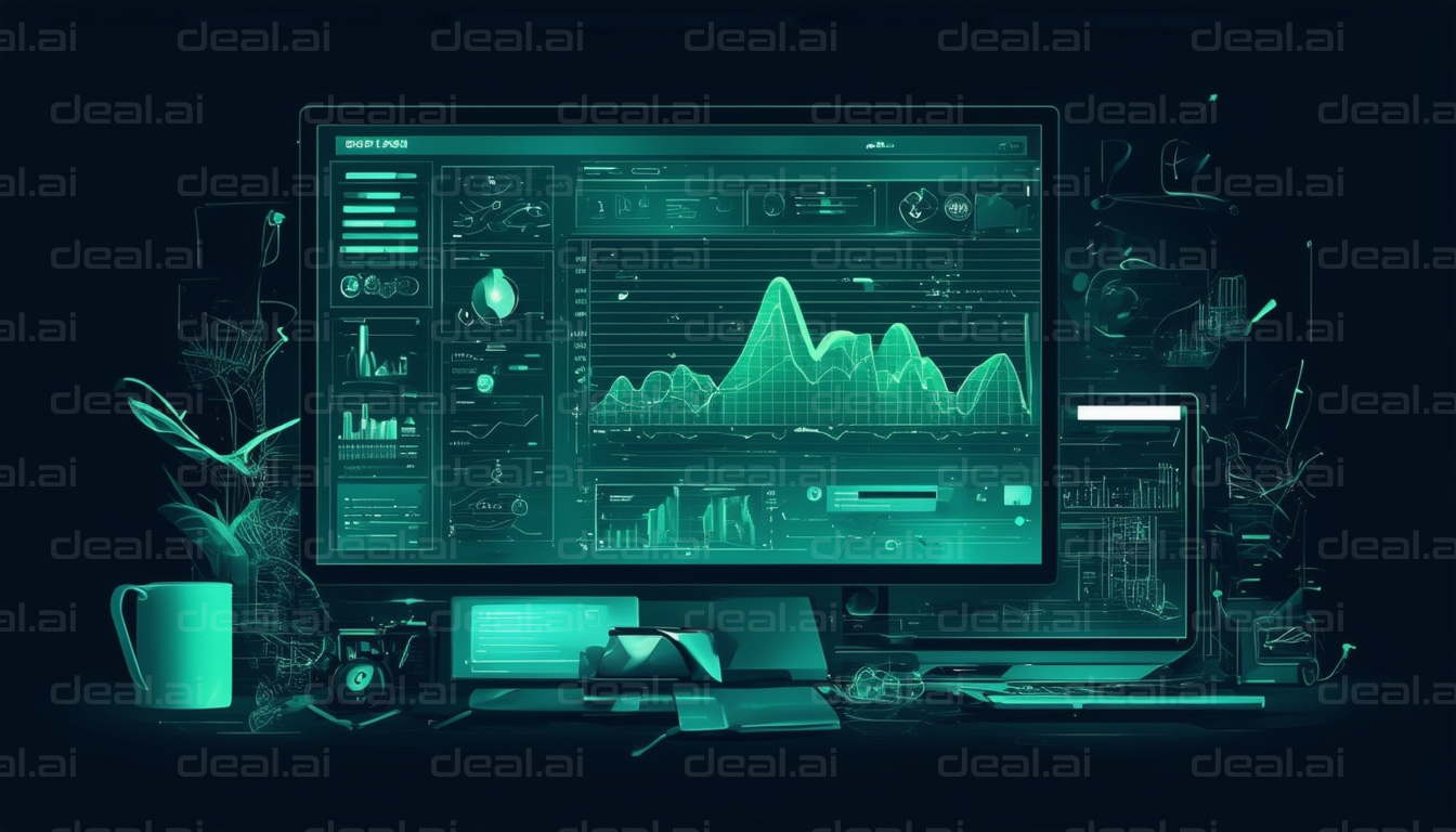 Data Analysis Dashboard on Monitor