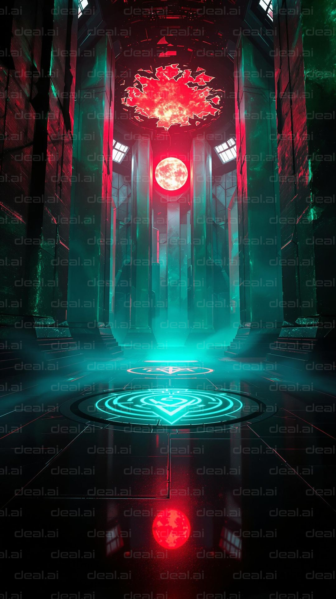"Futuristic Mystical Chamber"