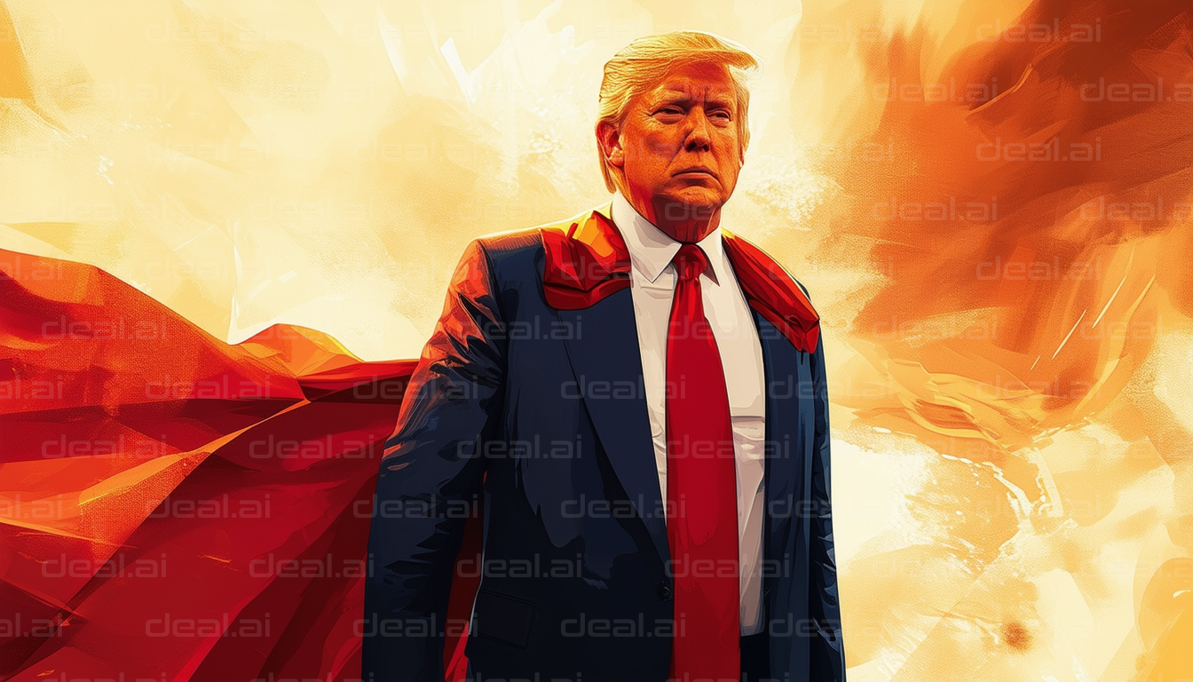 Heroic Leader in a Red Cape