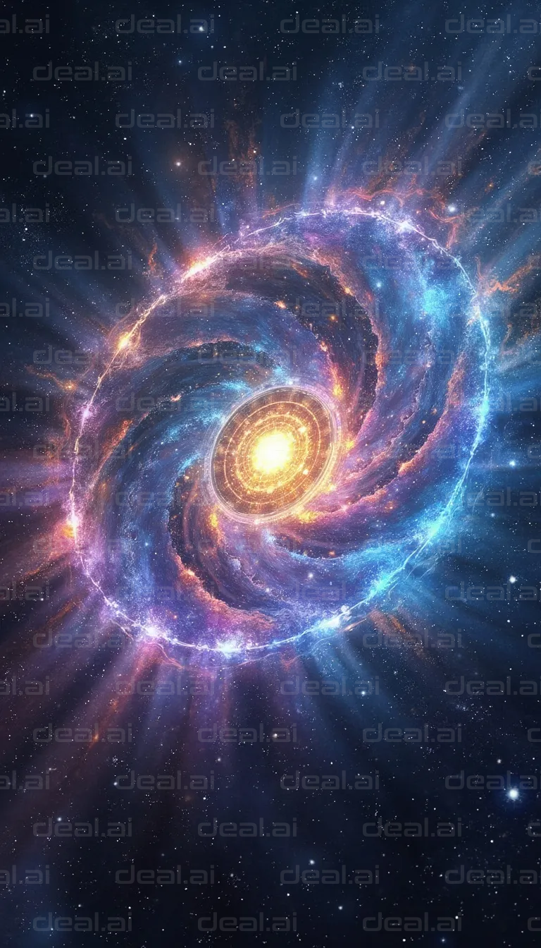 "Galactic Spiral: Birth of a Star"
