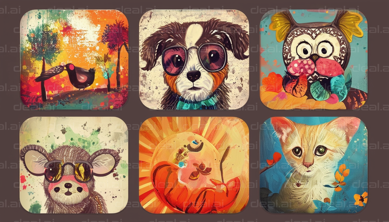 Animals in Art: Vibrant and Playful Creations