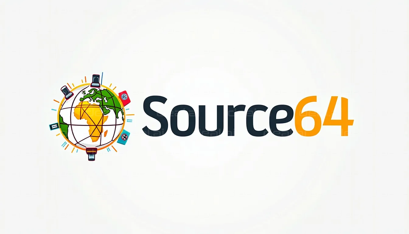 "Source64 Global Connectivity Logo"